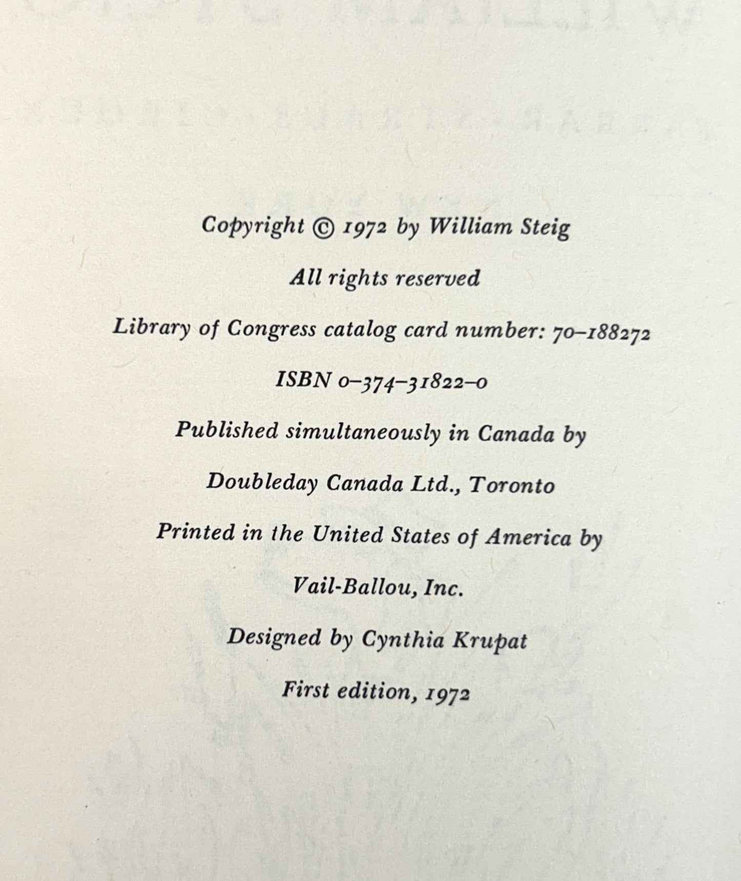 Dominic by William Steig 1972 1st Edition