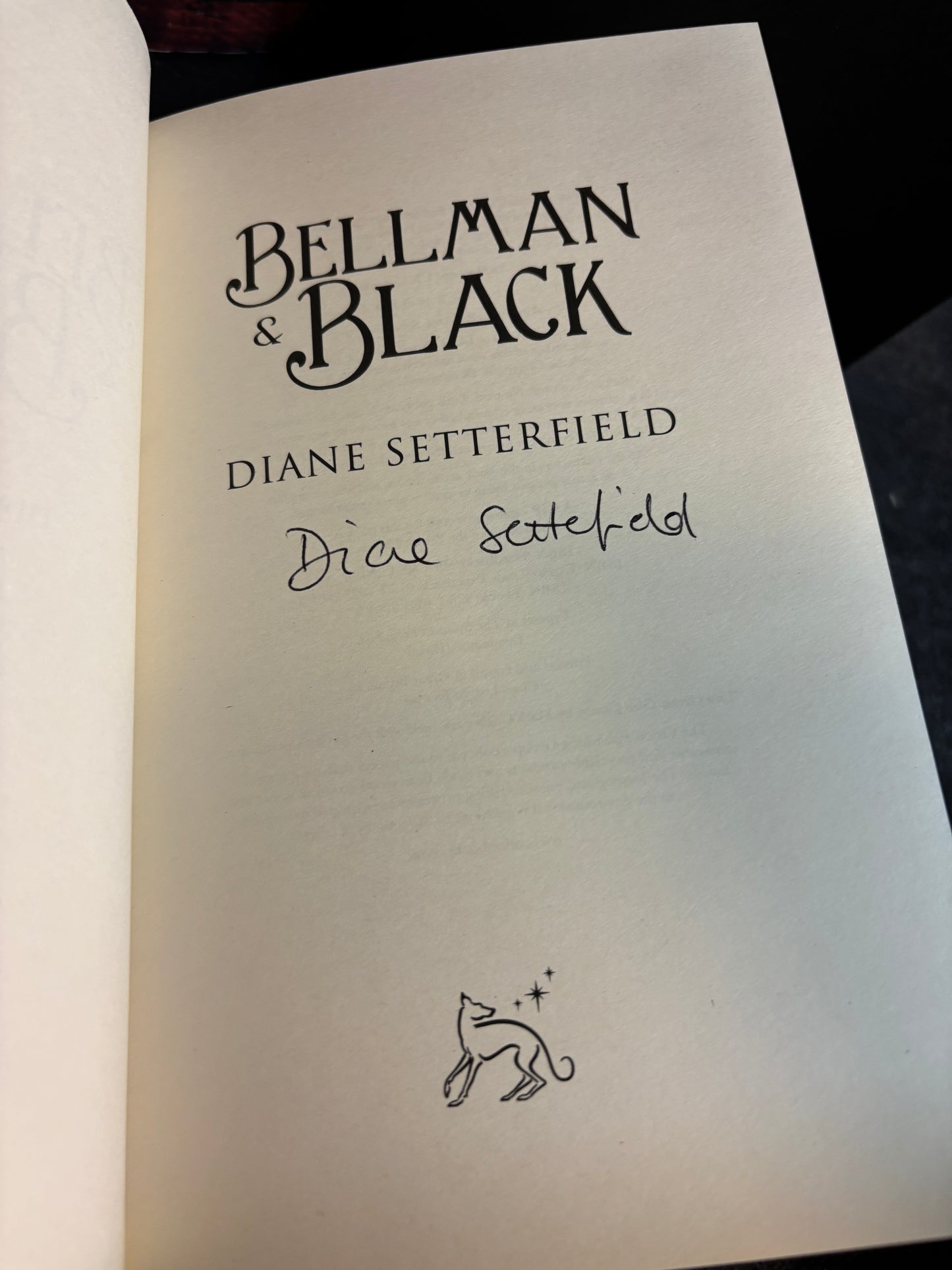 Bellman & Black by Diane Setterfield SIGNED & Numbered #254/500 1st Edition w/ Slipcase