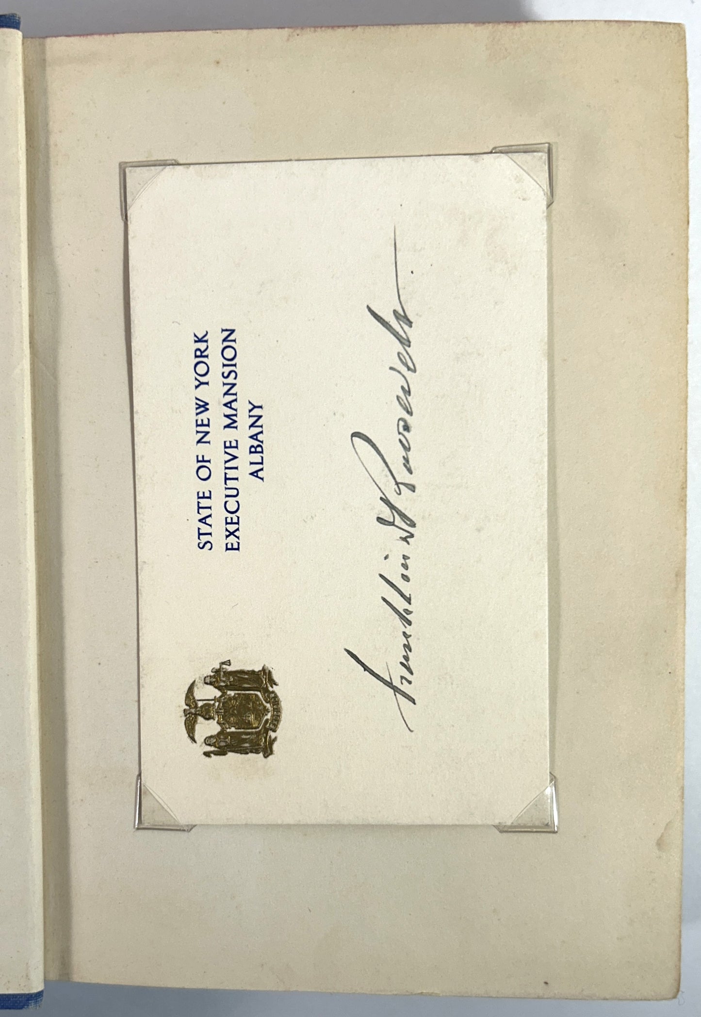 On Our Way by Franklin D. Roosevelt 1934 1st Edition w/ SIGNATURE laid in