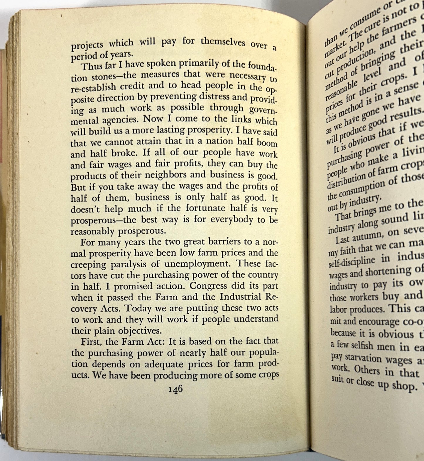 On Our Way by Franklin D. Roosevelt 1934 1st Edition w/ SIGNATURE laid in