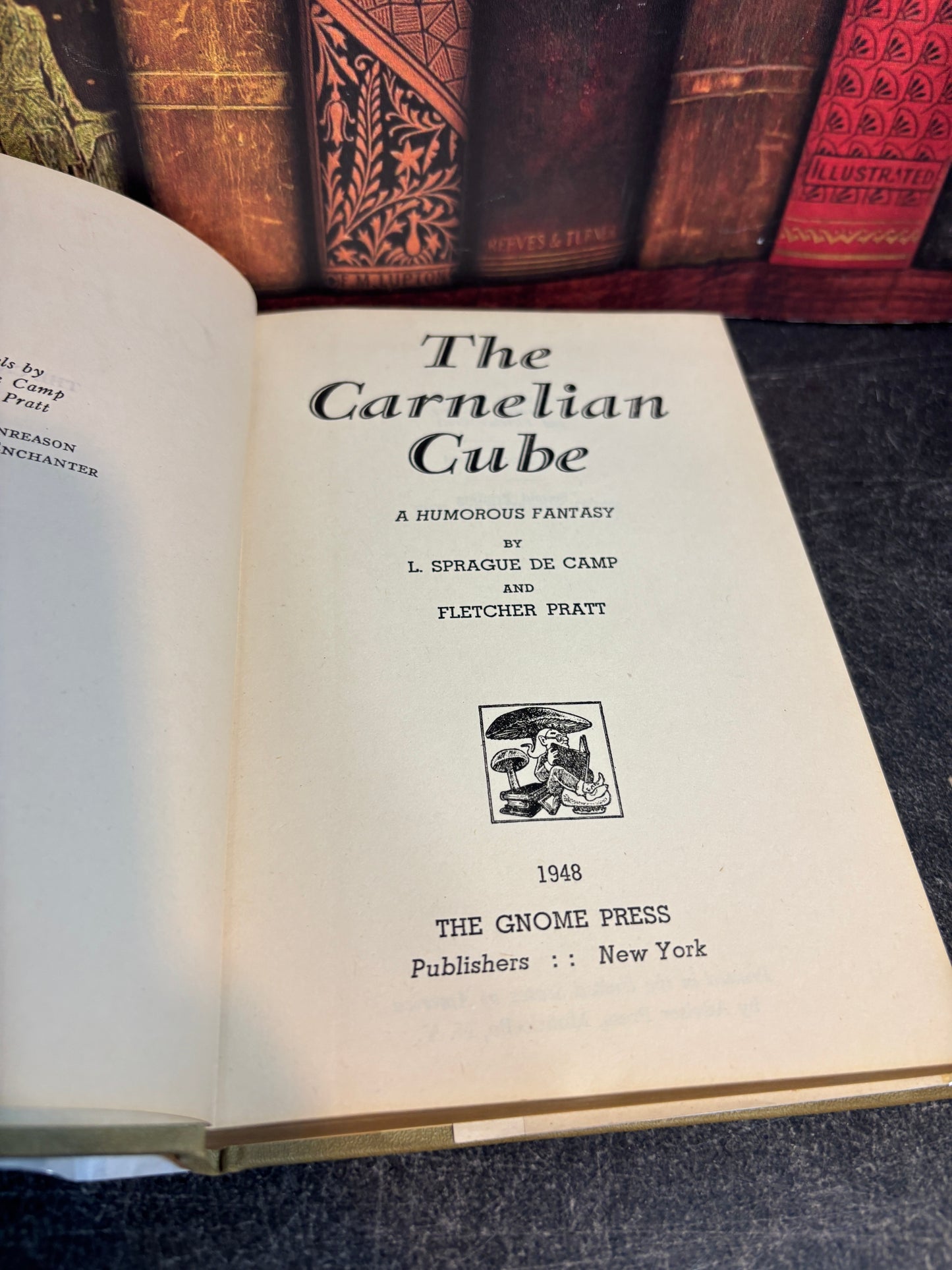 The Carnelian Cube by L Sprague de Camp & Fletcher 2nd Printing Gnome Press