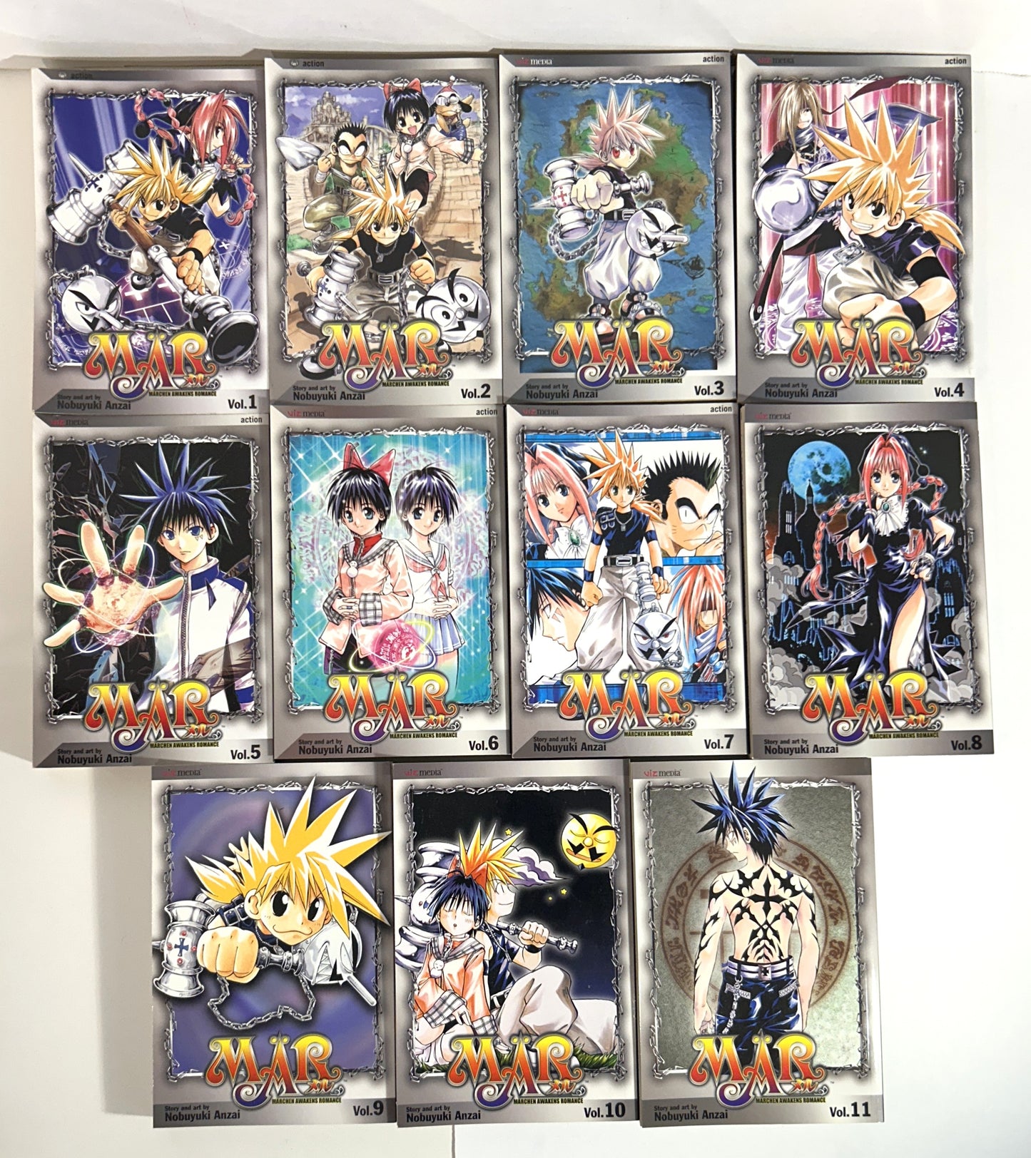 Set of 11 Märchen Awakens Romance (MÄR) by Nobuyuki Anzai 2005-2007 1st Prints