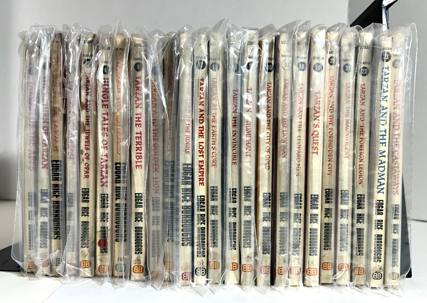 Complete 24 Volume Set of Tarzan by Edgar Rice Burroughs 1960s Ballantine Editions