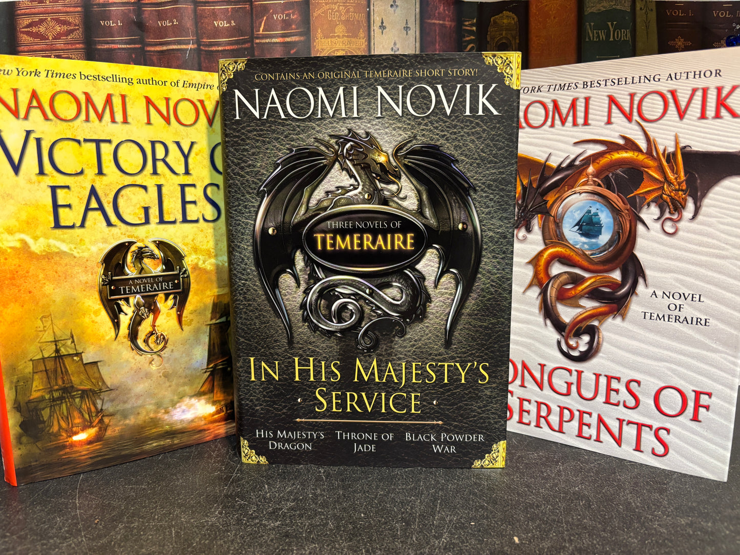 Set of Naomi Novik Temeraire Hardcover 1st Editions ALL SIGNED