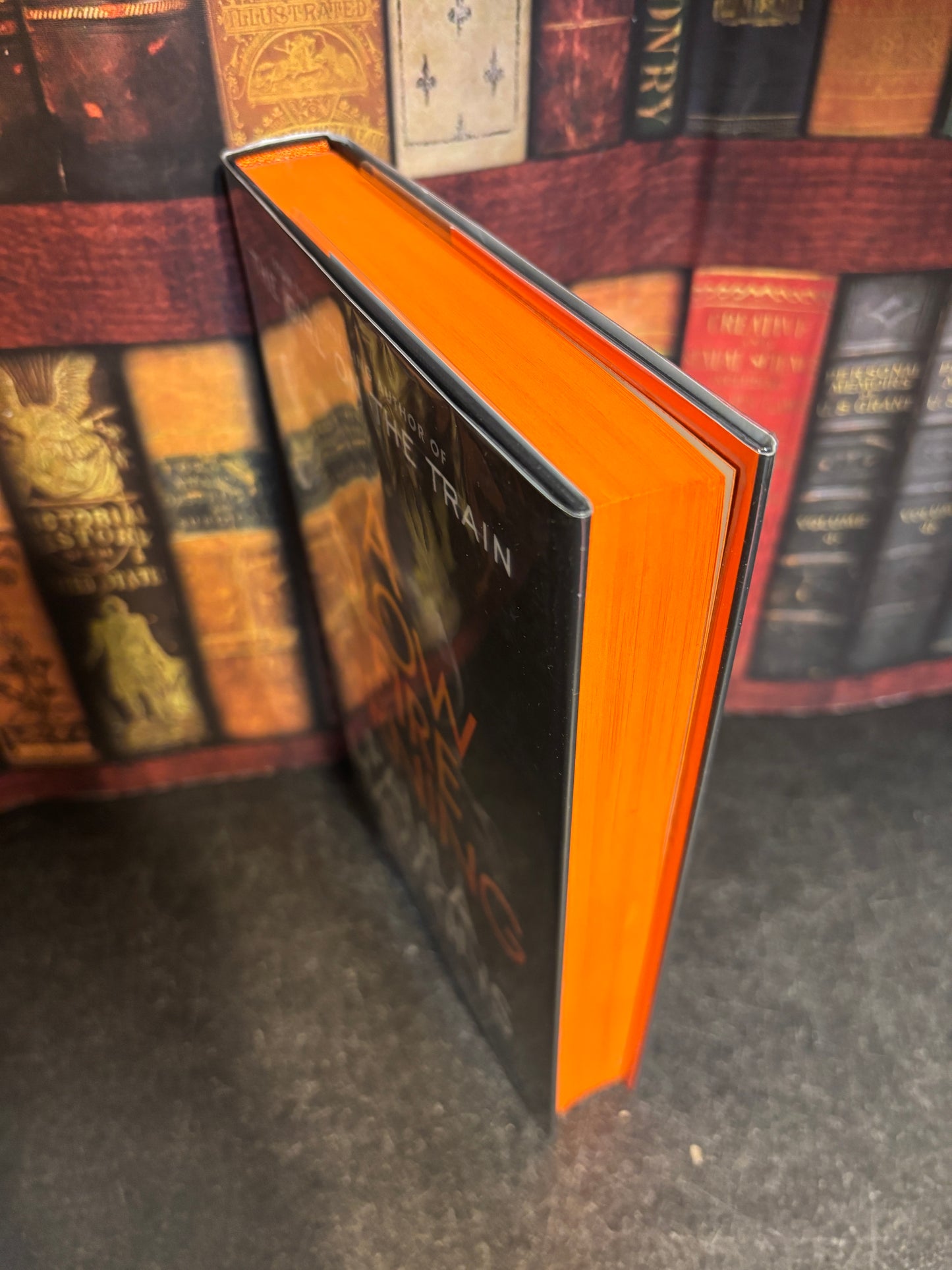 A Slow Fire Burning by Paula Hawkins SIGNED 1st Edition w/ Sprayed Edges