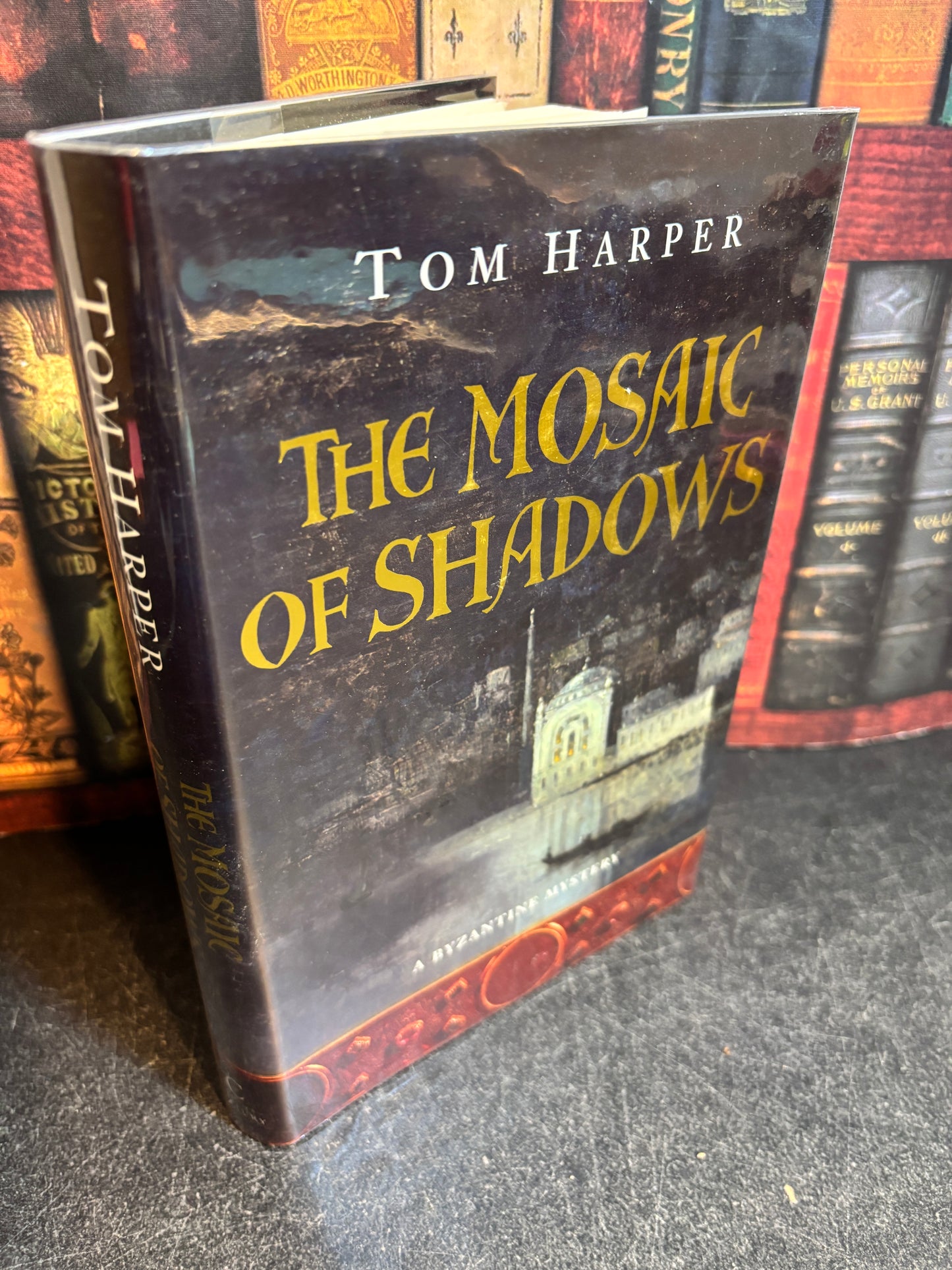 The Mosaic of Shadows by Tom Harper SIGNED 1st Edition UK