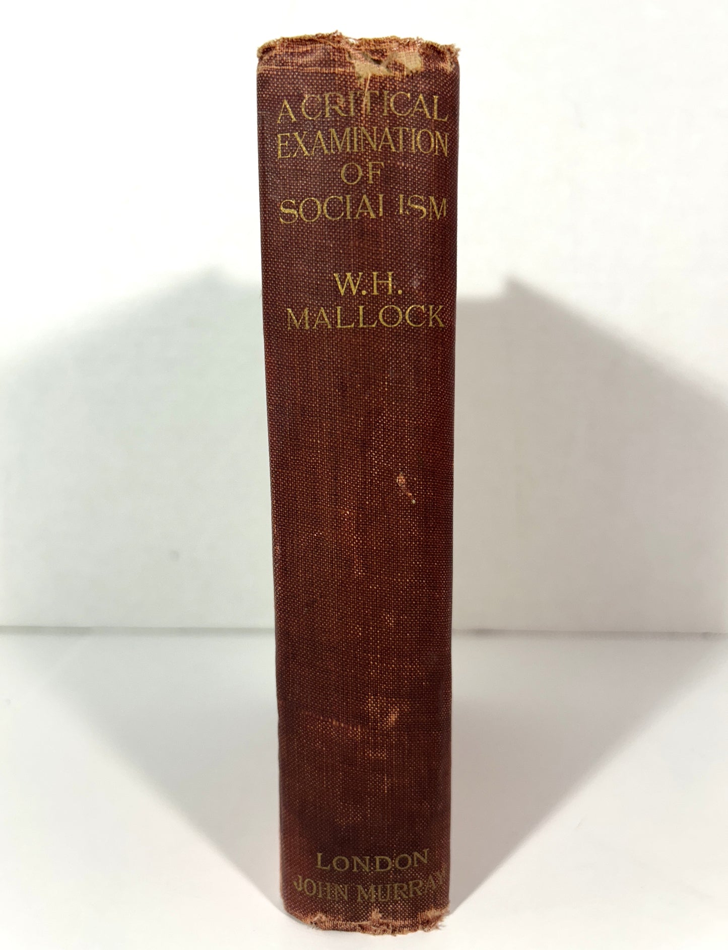 A Critical Examination of Socialism by WH Mallock 1908