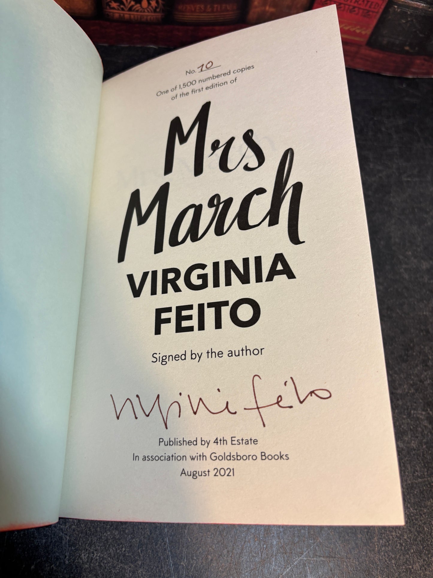 Mrs March by Virginia Feito SIGNED Limited Edition #70/1500 w/ Sprayed Edges