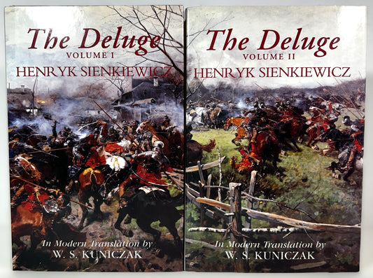 Set of 2 The Deluge by Henryk Sienkiewicz 1991 1st Edition