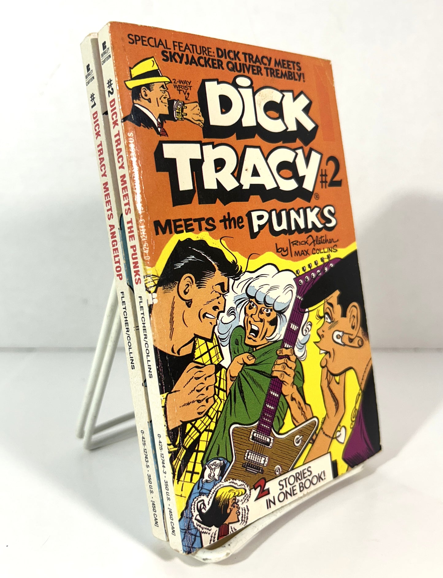 Set of 2 Dick Tracy by Rick Fletcher & Max Collins 1990 1st Printings