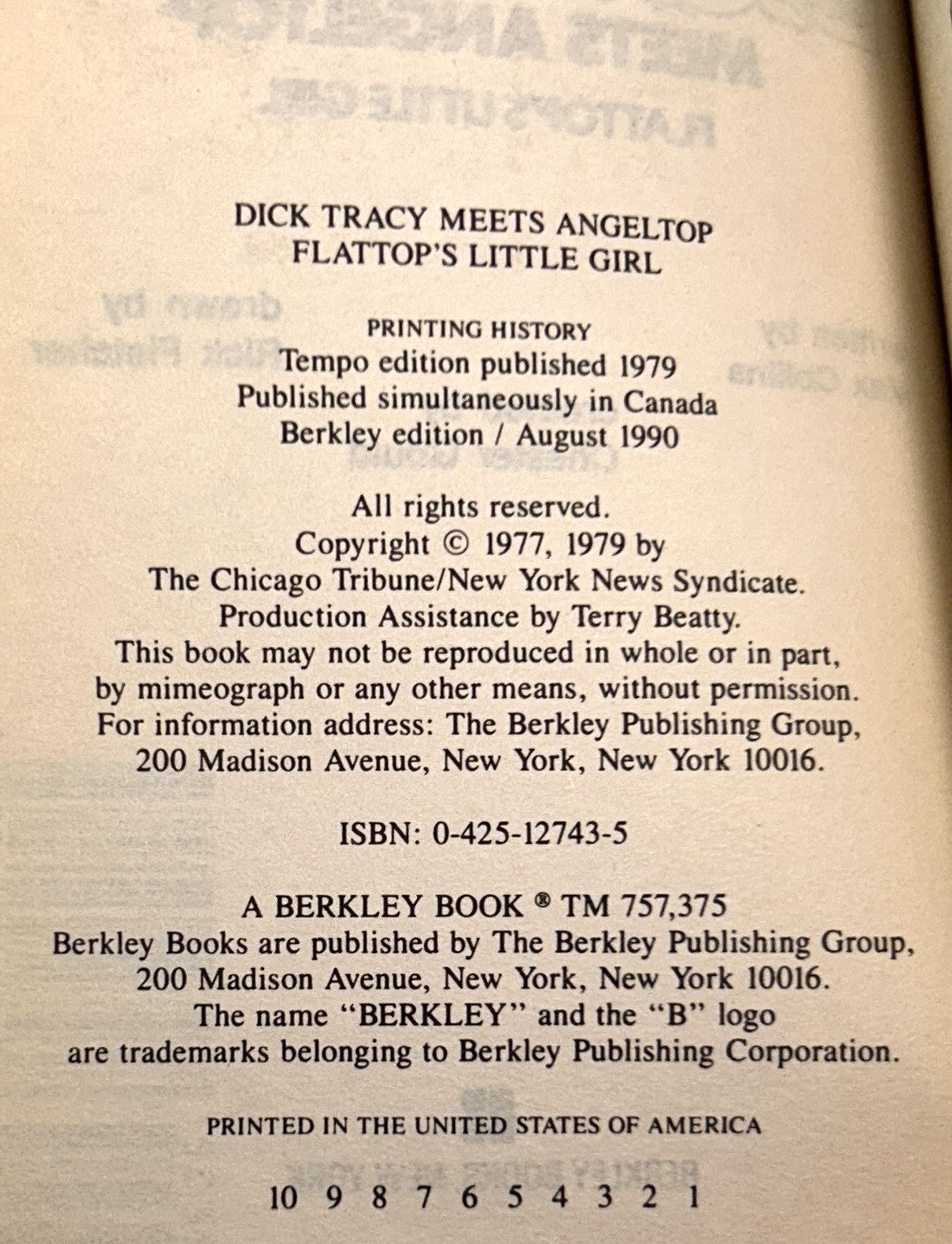 Set of 2 Dick Tracy by Rick Fletcher & Max Collins 1990 1st Printings