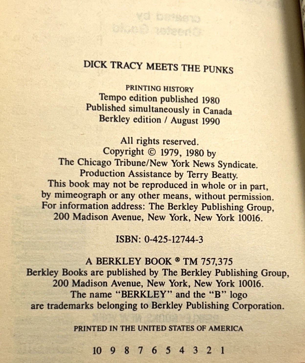 Set of 2 Dick Tracy by Rick Fletcher & Max Collins 1990 1st Printings
