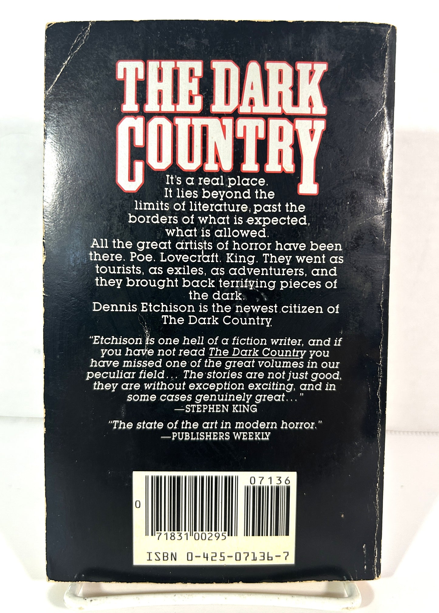 The Dark Country by Dennis Ethison 1984 2nd Printing