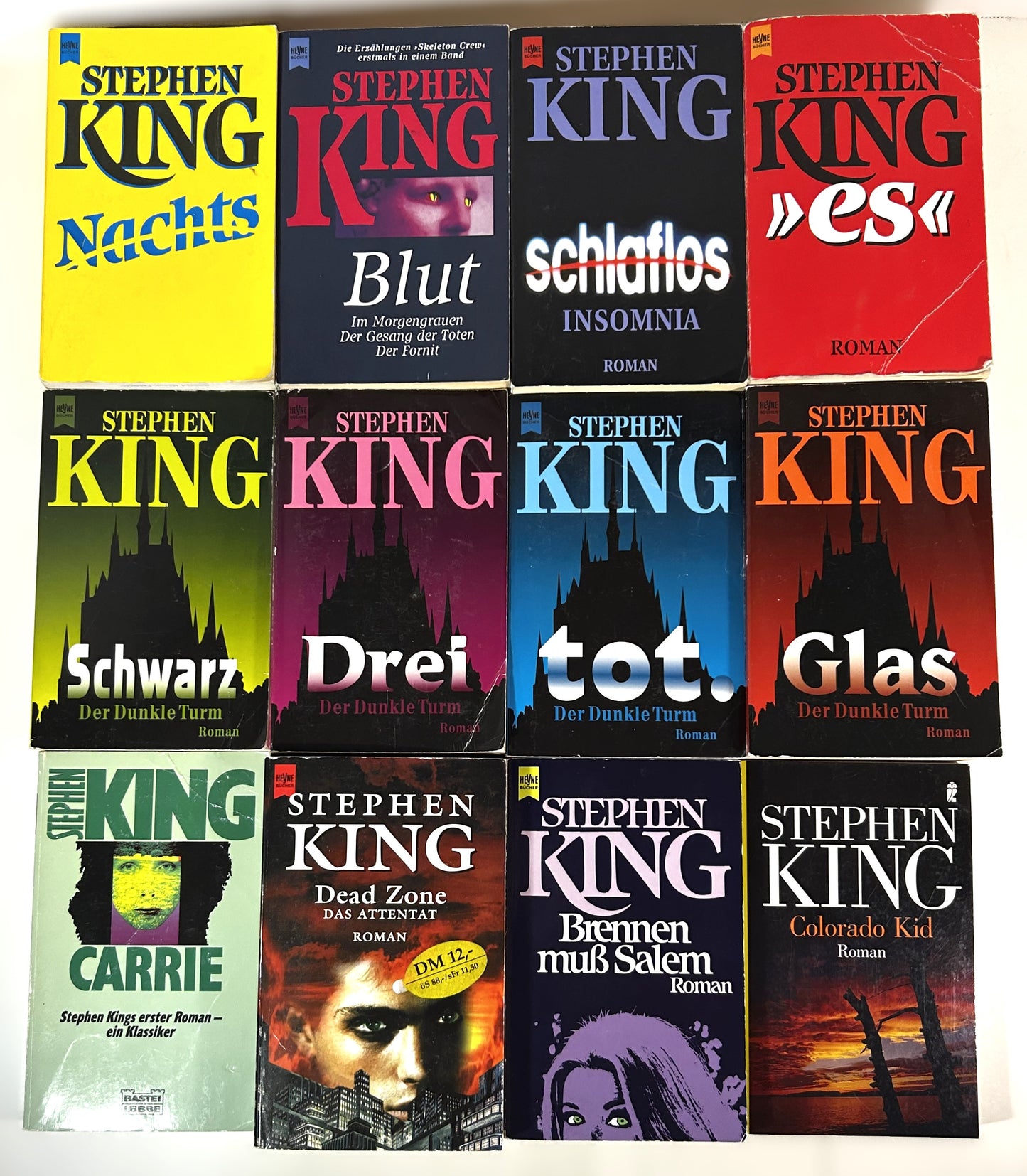 Lot of 12 Stephen King Novels German Texts