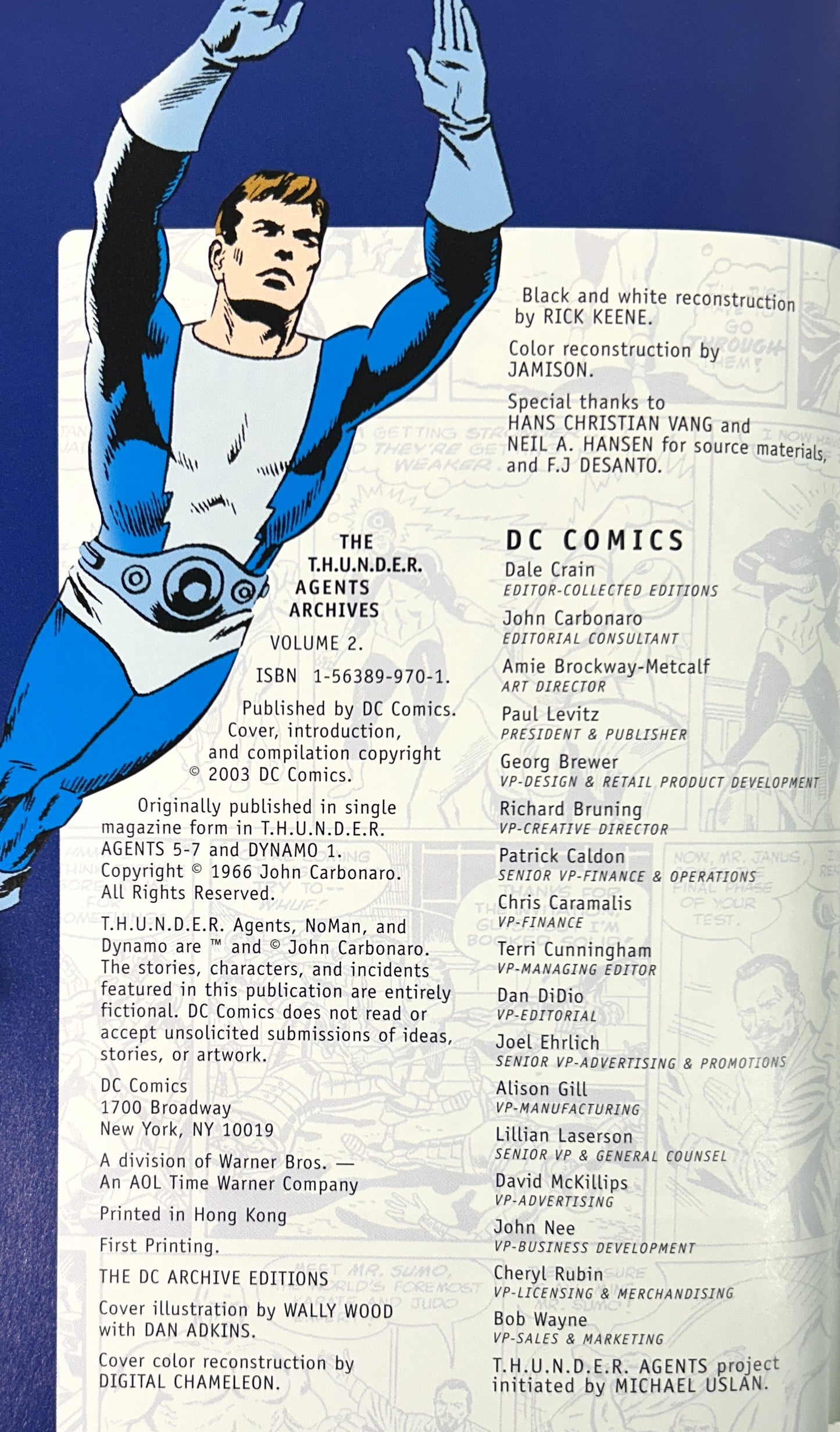 DC Archives: Set of 2 T.H.U.N.D.E.R. Agents 2002