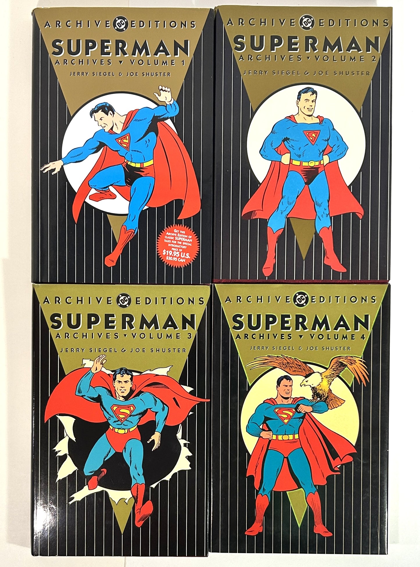DC Archives: Set of 4 Superman by Jerry Siegel & Joe Shuster 1989-1994