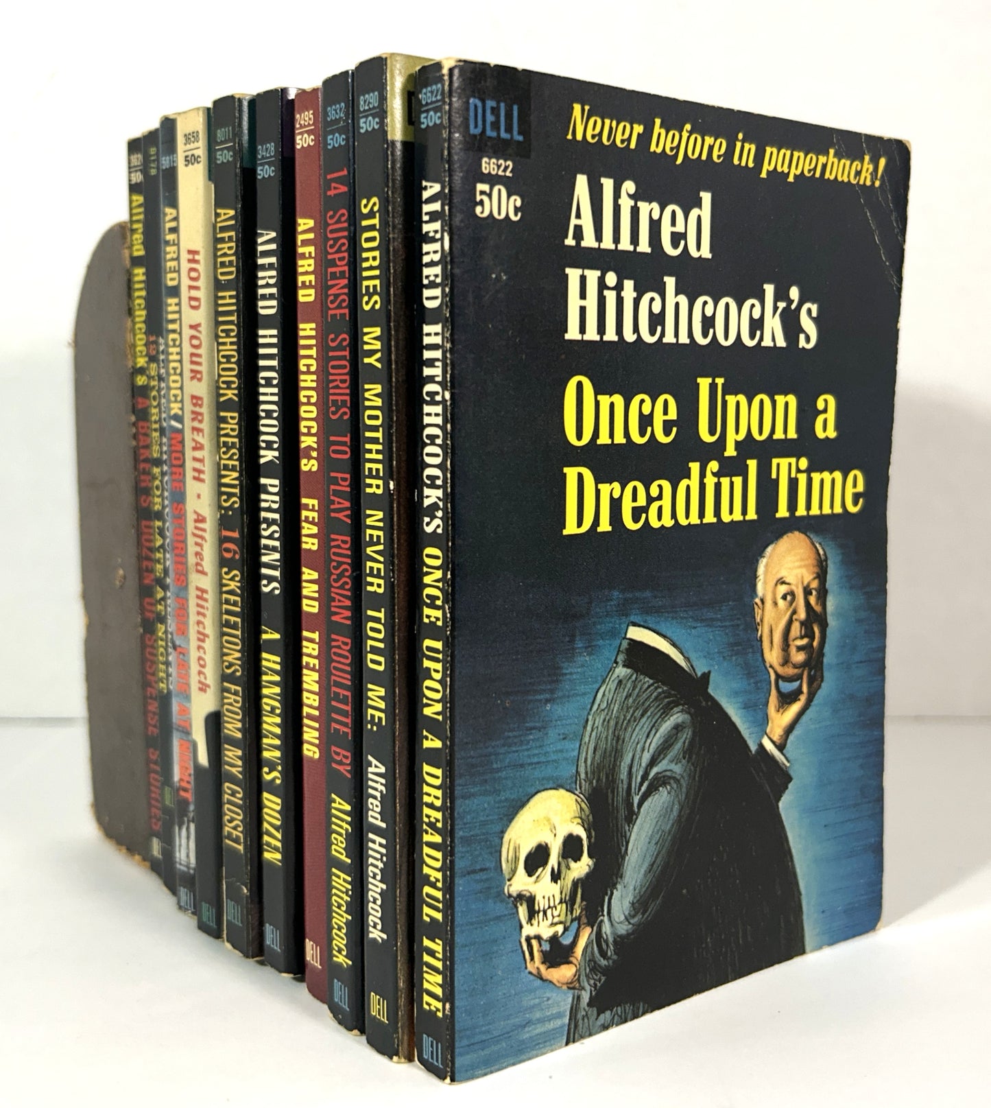 Lot of 10 Vintage Alfred Hitchcock Paperbacks 1962-1965