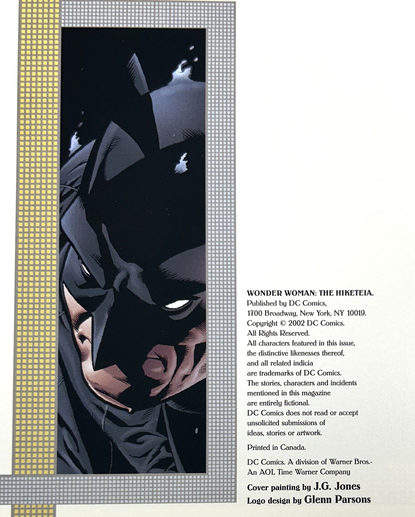 DC Comics: Wonder Woman: The Hiketeia by Greg Rucka 2002