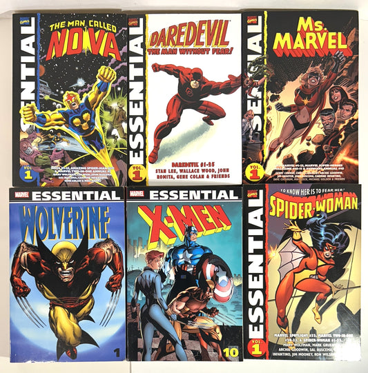Lot of 6 Marvel Essentials 2002-2009