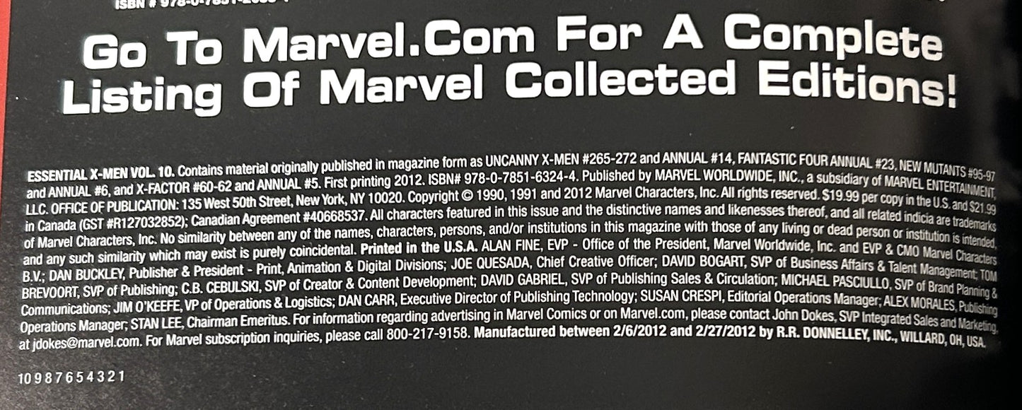 Lot of 6 Marvel Essentials 2002-2009