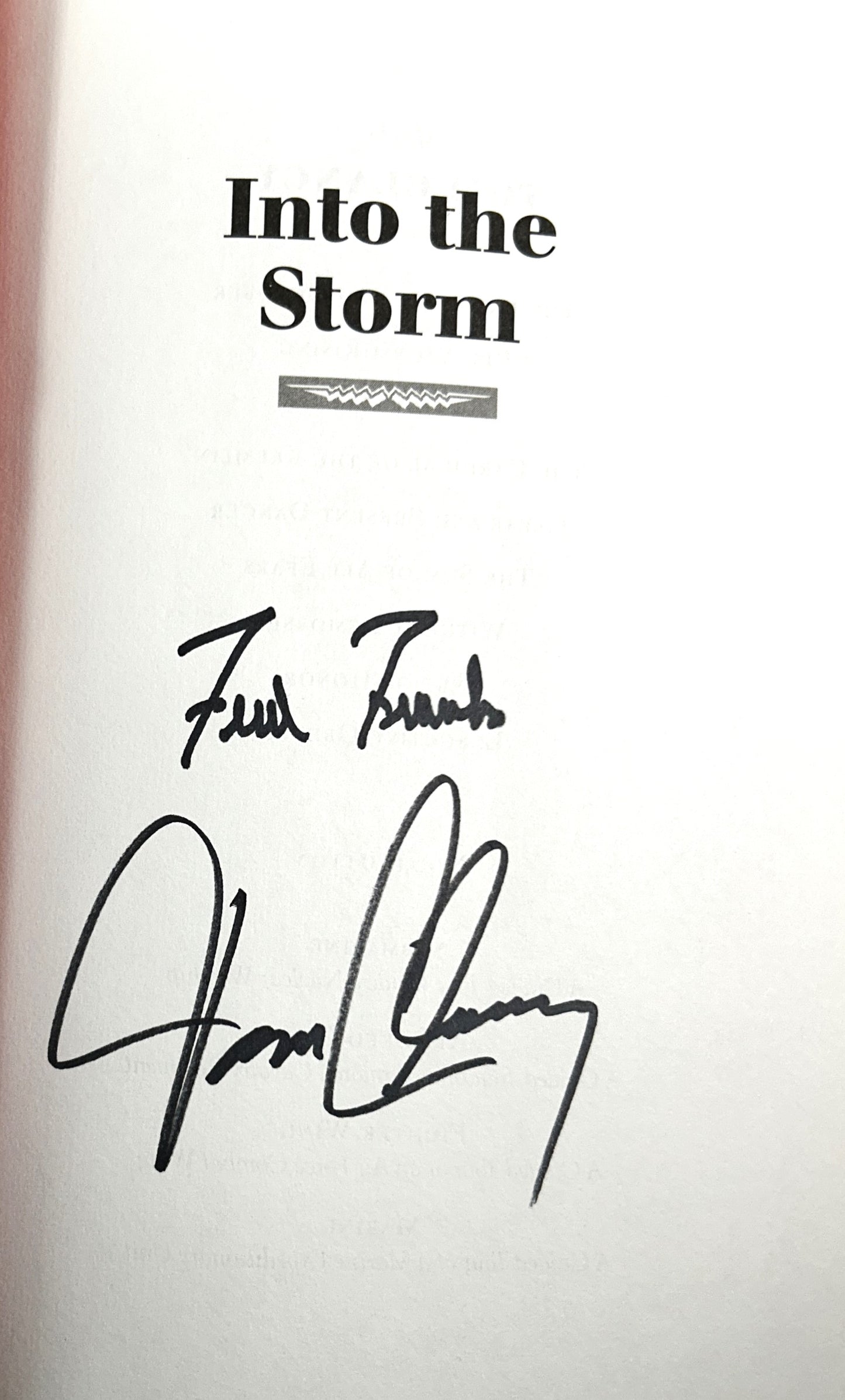 Into the Storm Part 2: A Study in Command by Fred Franks & Tom Clancy 1997 SIGNED 1st Edition