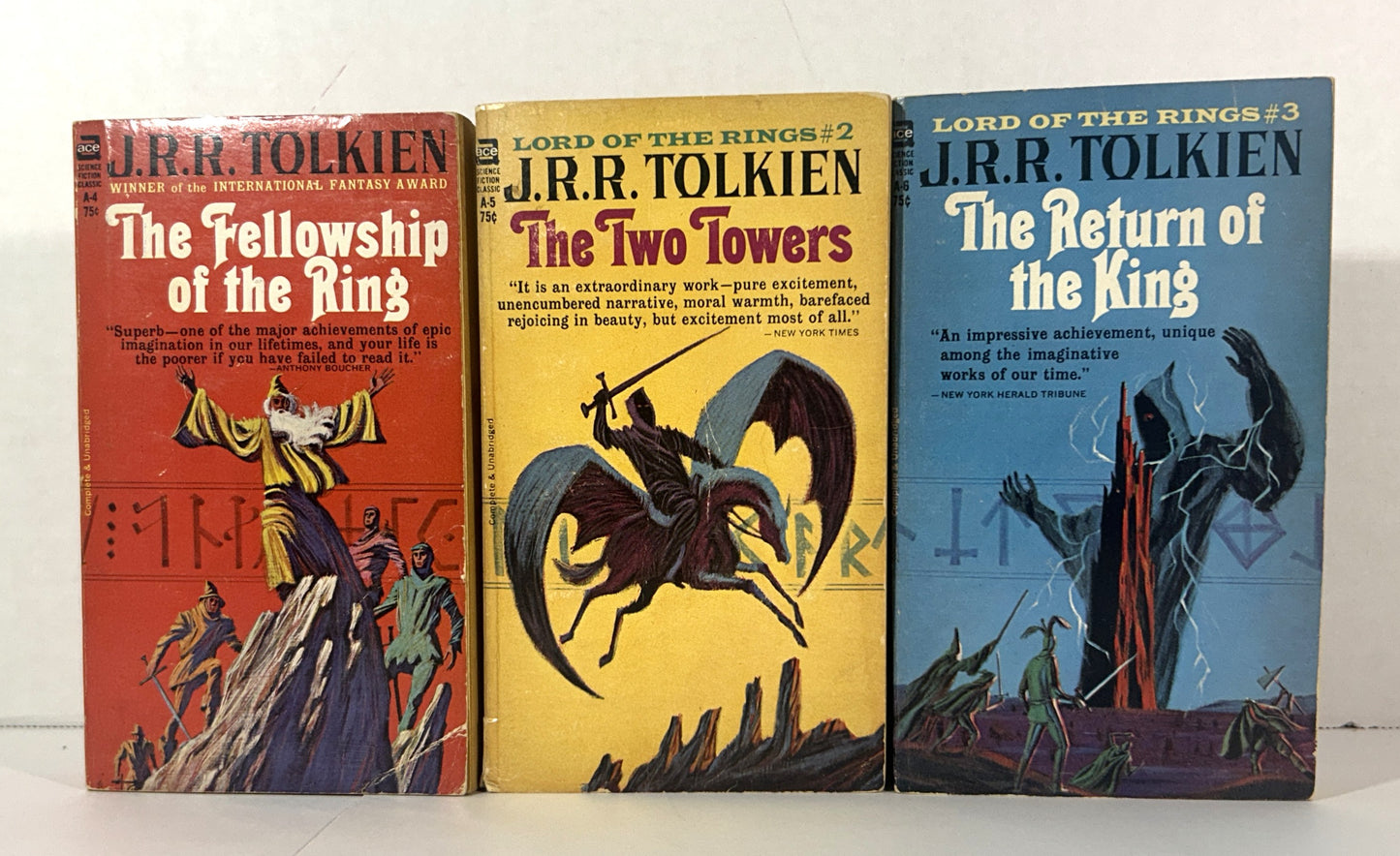 The Lord of the Rings by JRR Tolkien ACE Unauthorized Editions w/ Custom Slipcase