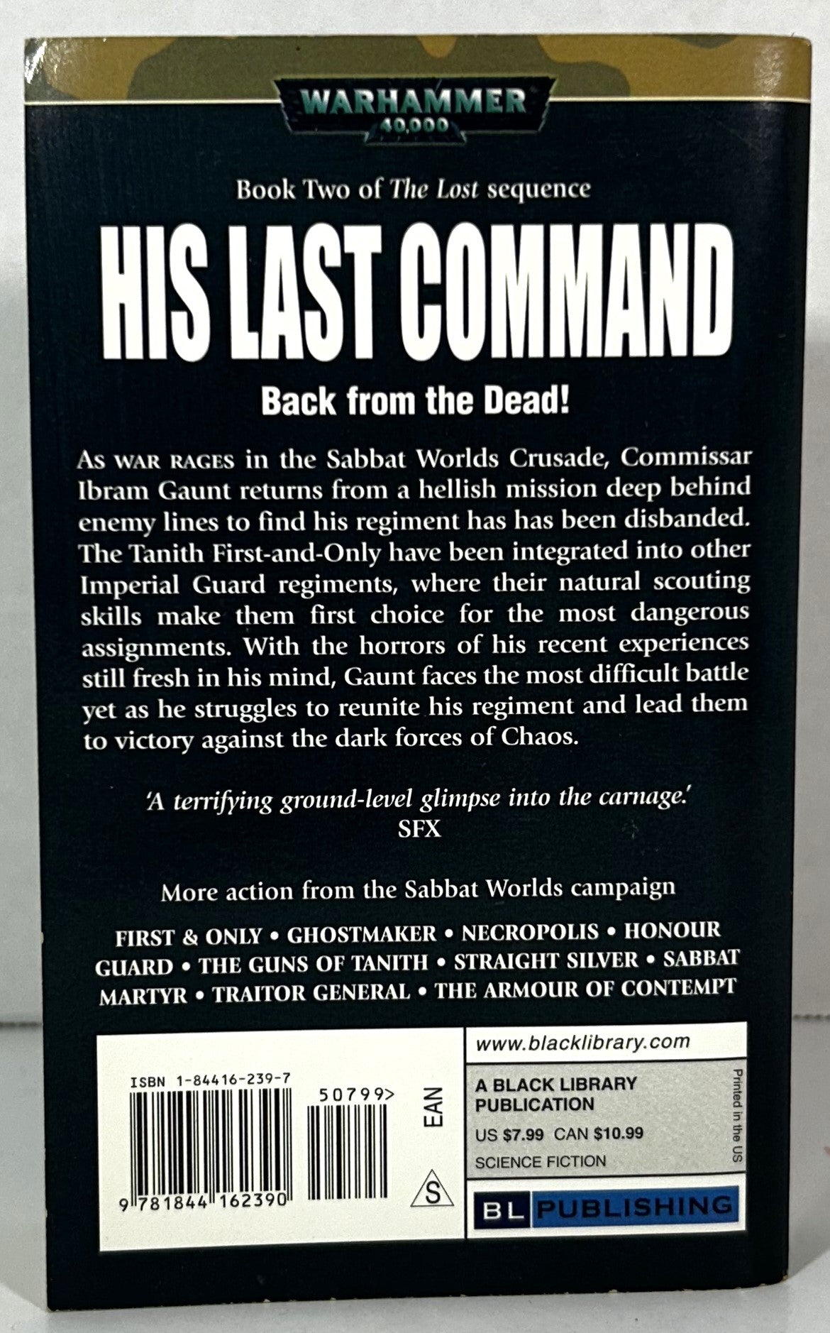 Warhammer 40,000: His Last Command by Dan Abnett 2006