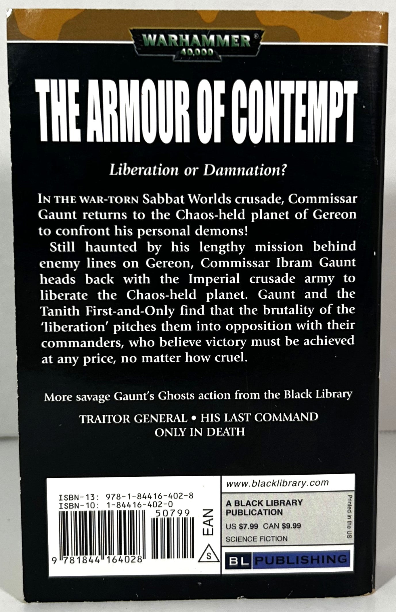 Warhammer 40,000: The Armour of Contempt by Dan Abnett 2007