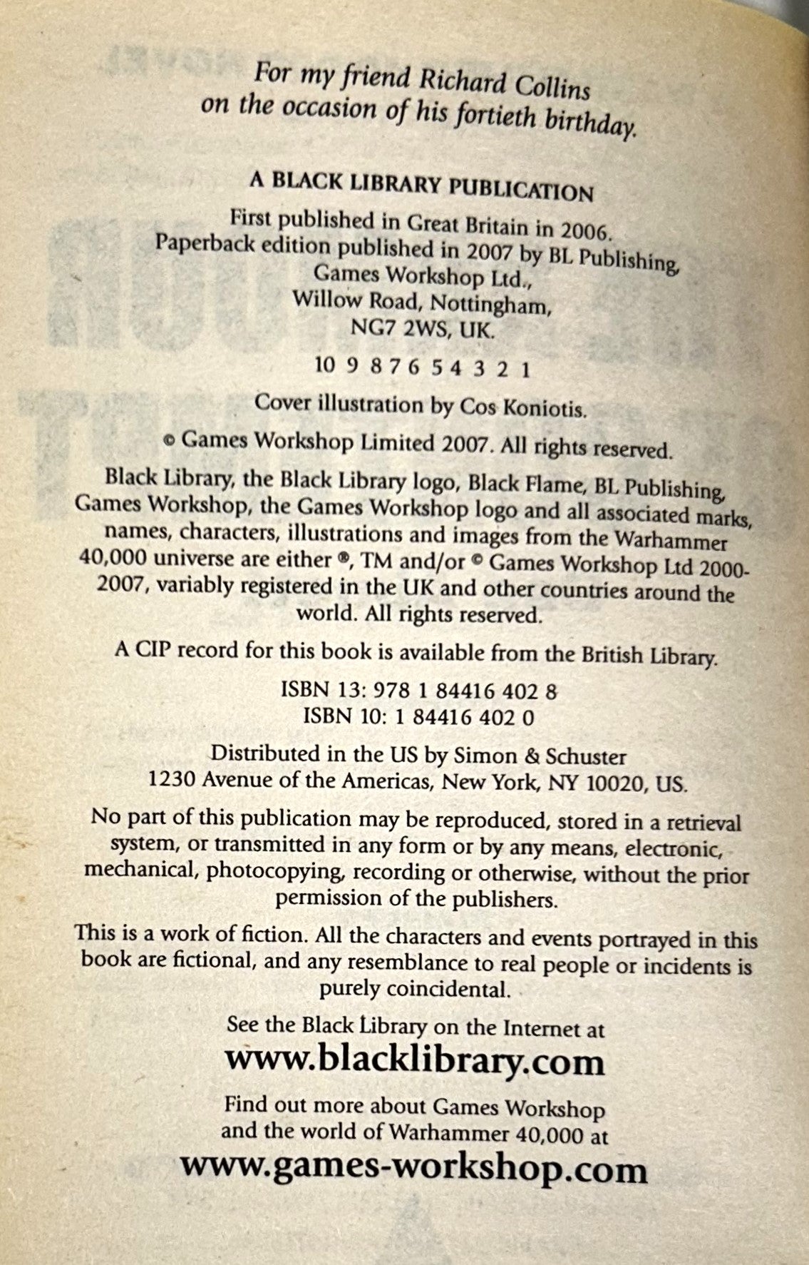 Warhammer 40,000: The Armour of Contempt by Dan Abnett 2007