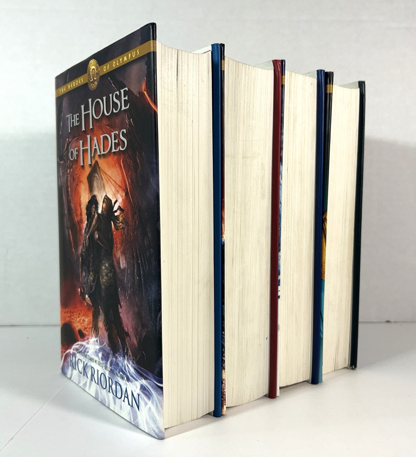 Set of 4 Heroes of Olympus by Rick Riordan 2010-2013 1st Editions #1 SIGNED