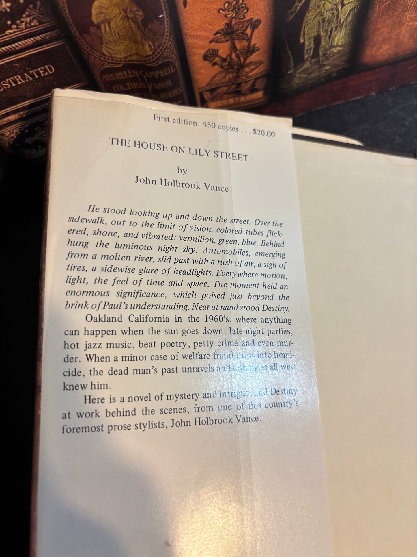The House on Lily Street by Jack Holbrook Vance SIGNED LE 1979 Hardcover 1st Edition