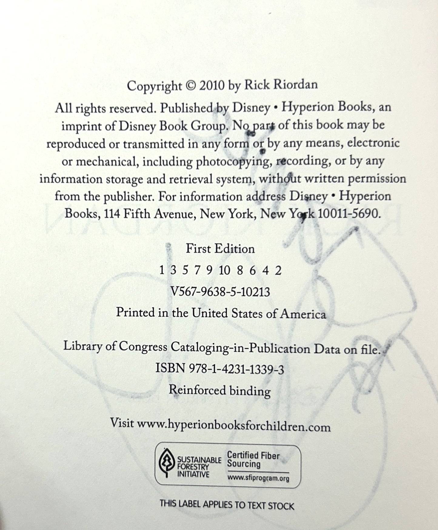 Set of 4 Heroes of Olympus by Rick Riordan 2010-2013 1st Editions #1 SIGNED