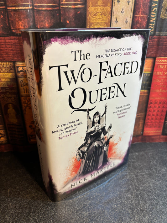The Two Faced Queen by Nick Martell SIGNED Limited #197/250 1st Edition w/ Sprayed Edges