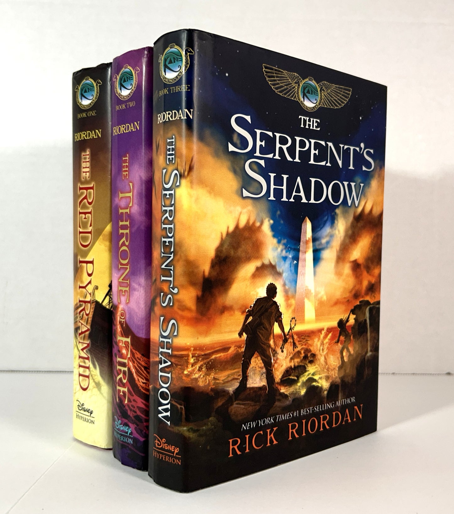 Set of 3 Kane Chronicles by Rick Riordan 2010-2012 1st Editions #1 SIGNED