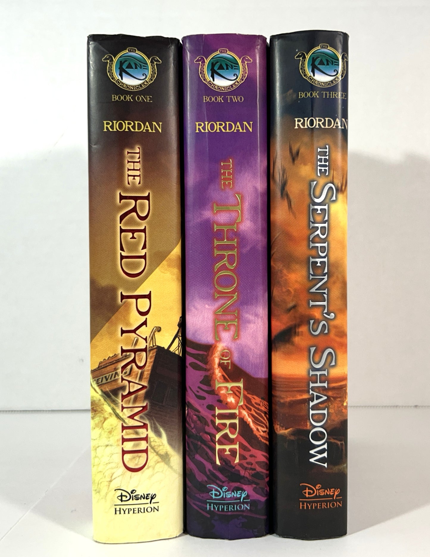 Set of 3 Kane Chronicles by Rick Riordan 2010-2012 1st Editions #1 SIGNED