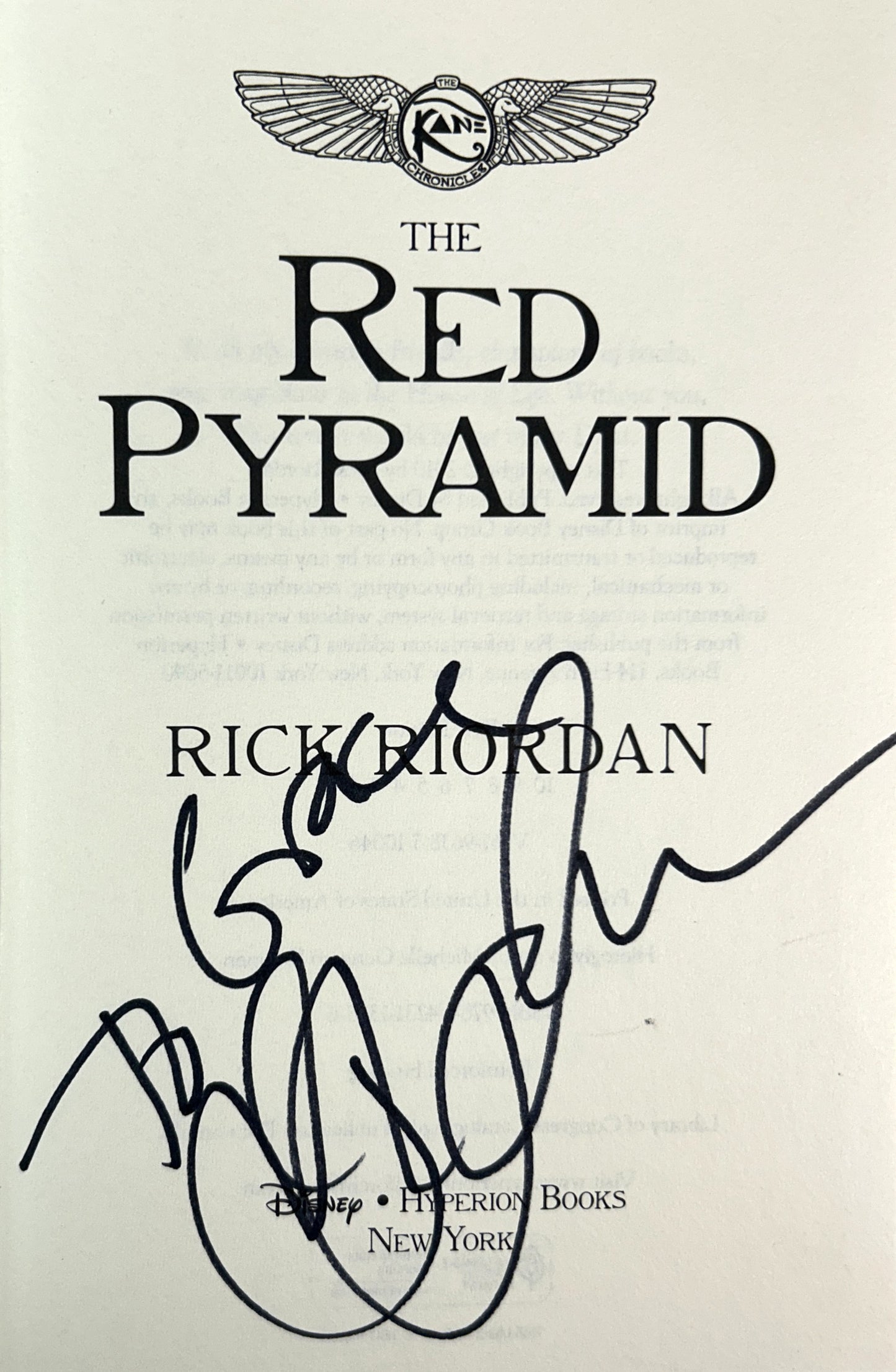 Set of 3 Kane Chronicles by Rick Riordan 2010-2012 1st Editions #1 SIGNED