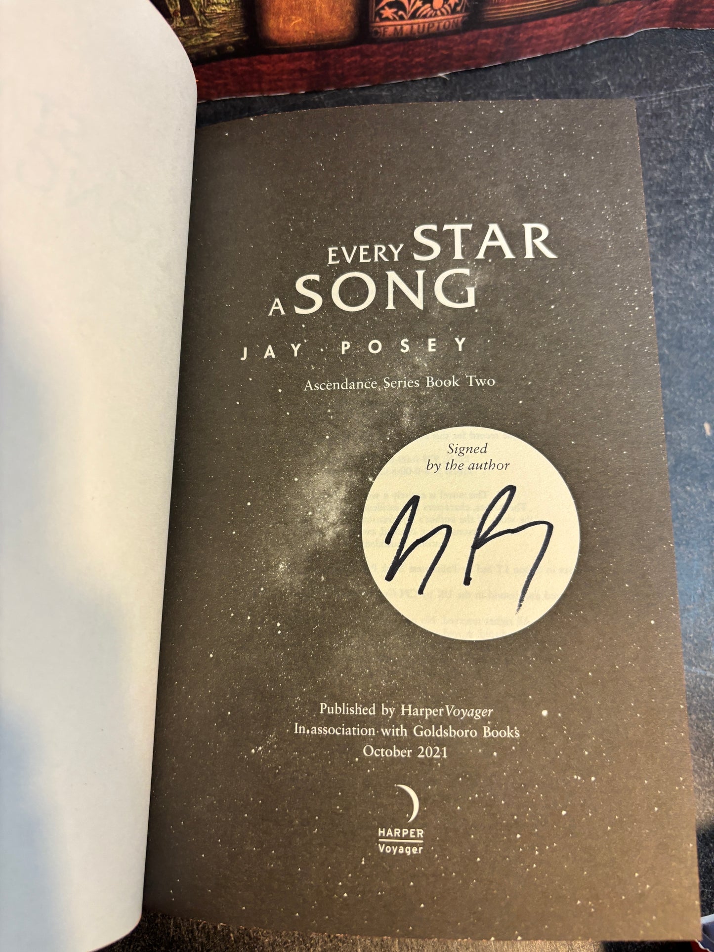 Every Star a Song by Jay Posey SIGNED 1st Edition 2021 Hardcover Goldsboro
