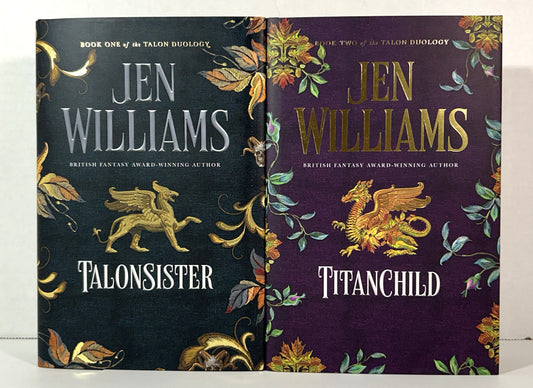 Complete Talon Duology by Jen Williams 2024 SIGNED 1st Editions SPRAYED EDGES