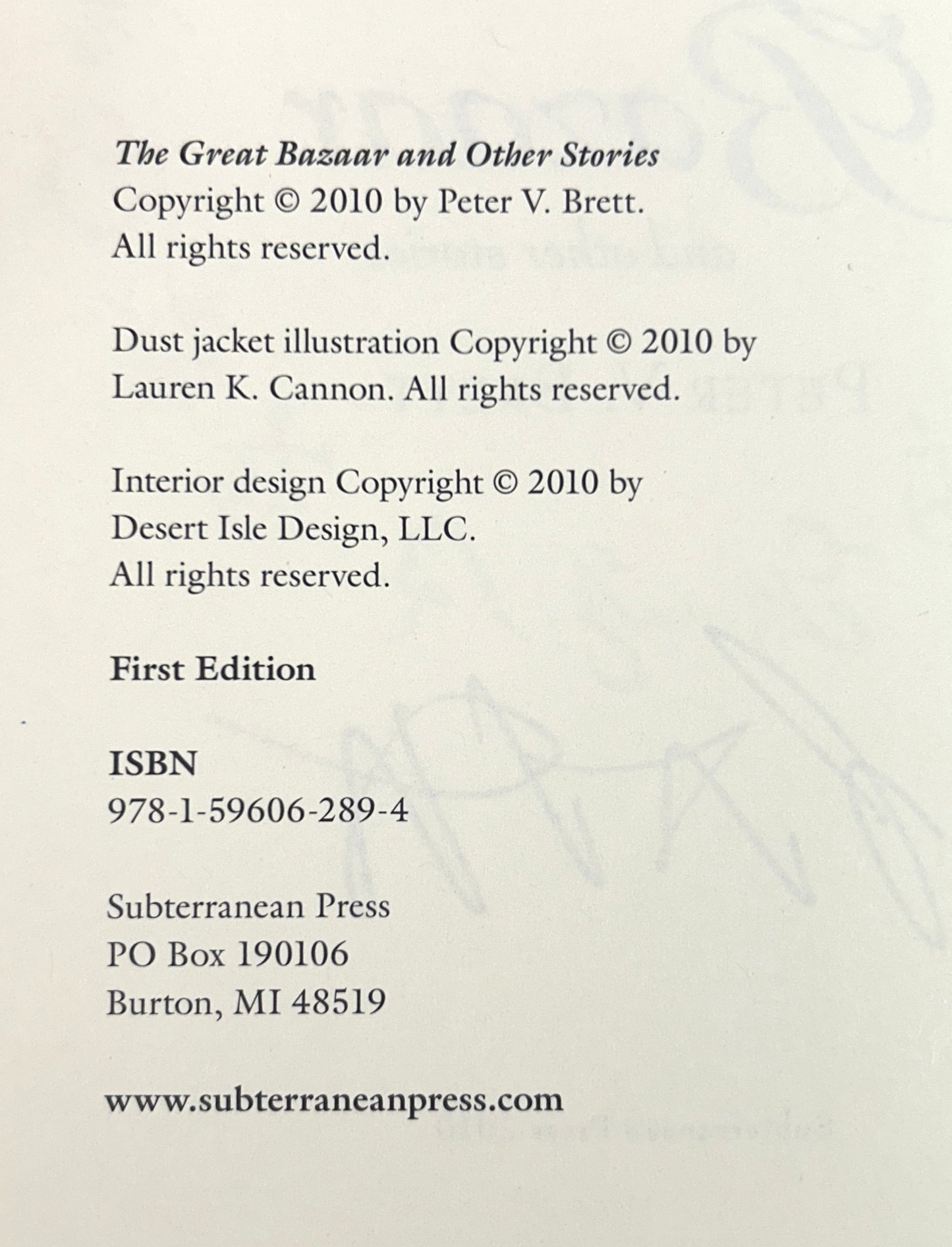 Set of 3 Demon Cycle Novels by Peter V Brett 2010-2014 SIGNED Subterranean Press