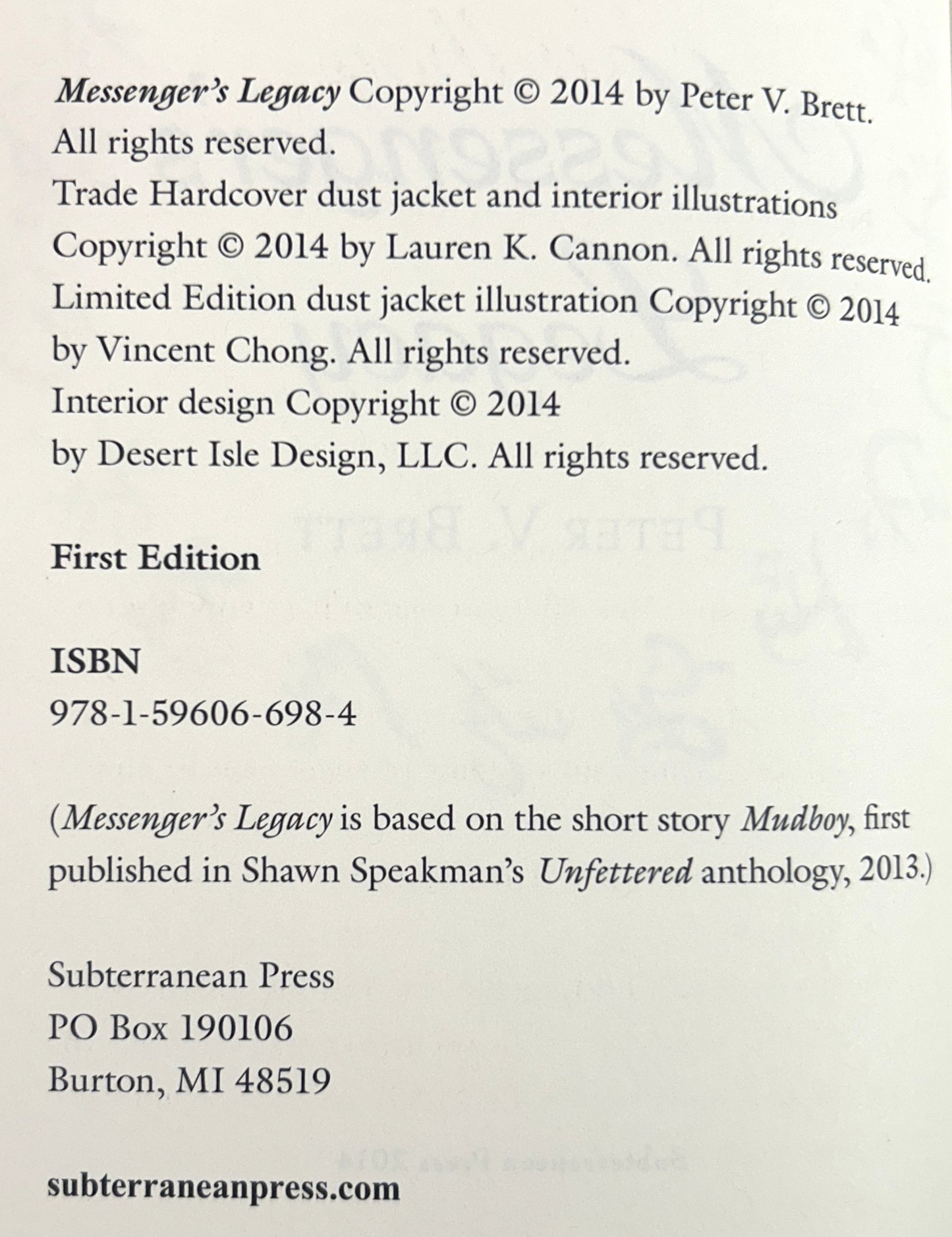 Set of 3 Demon Cycle Novels by Peter V Brett 2010-2014 SIGNED Subterranean Press