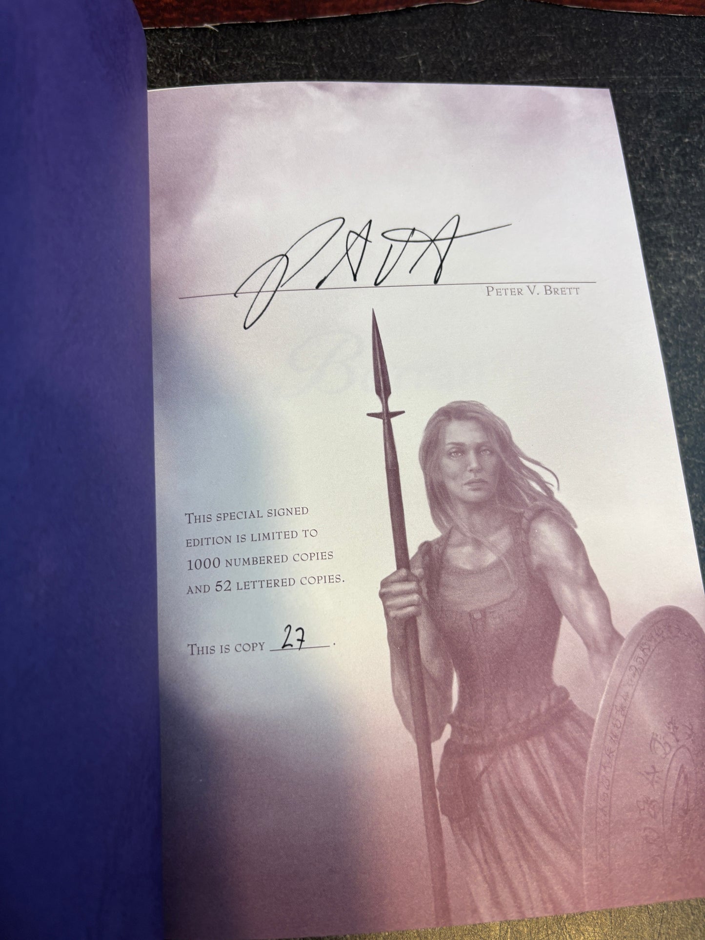 Barren by Peter V Brett SIGNED Limited Edition #27/1000 Subterranean Press