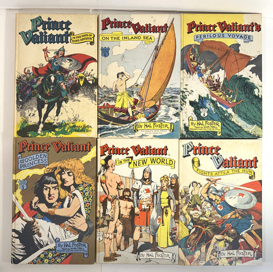 Set of 6 Prince Valiant by Hal Foster 1952-1977