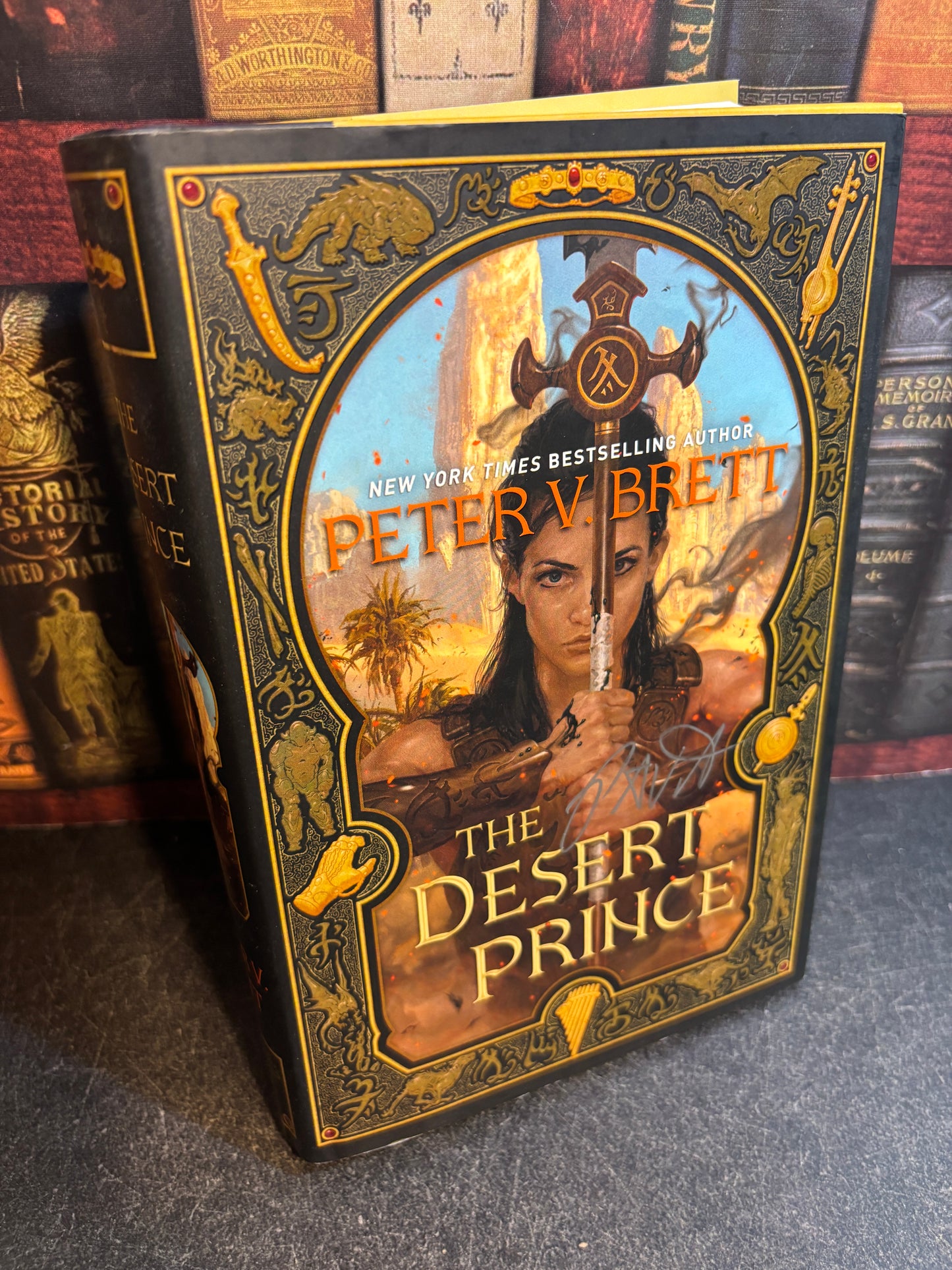 The Desert Prince by Peter V Brett SIGNED 1st Edition 2021 Hardcover
