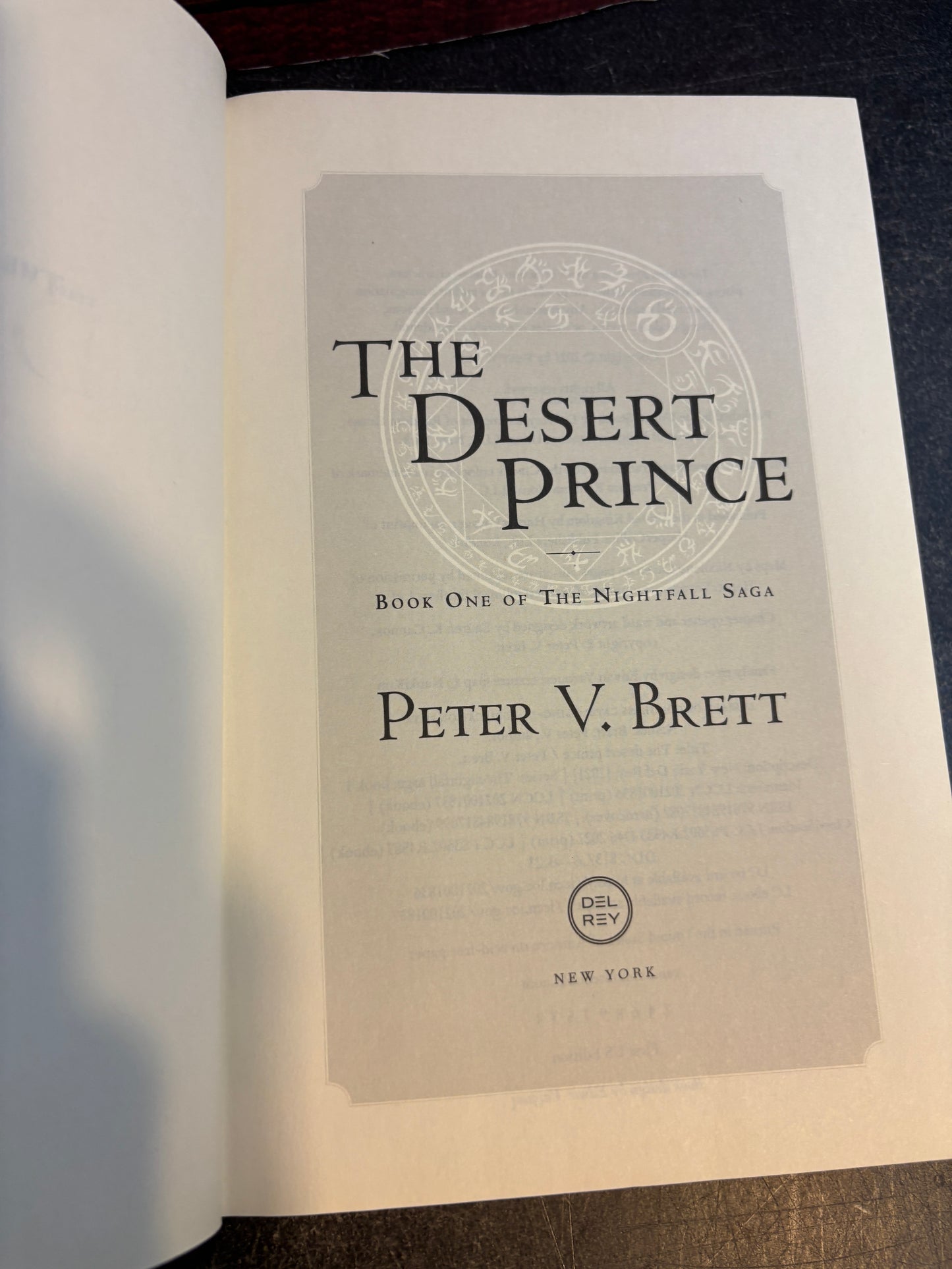 The Desert Prince by Peter V Brett SIGNED 1st Edition 2021 Hardcover