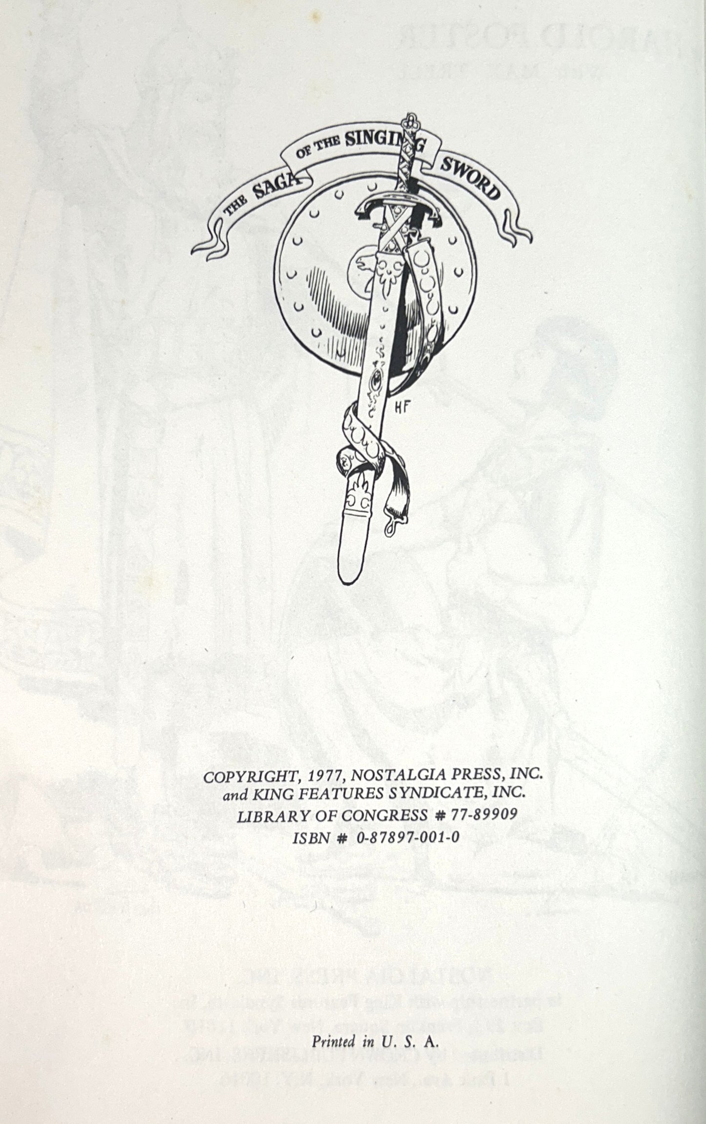 Set of 6 Prince Valiant by Hal Foster 1952-1977