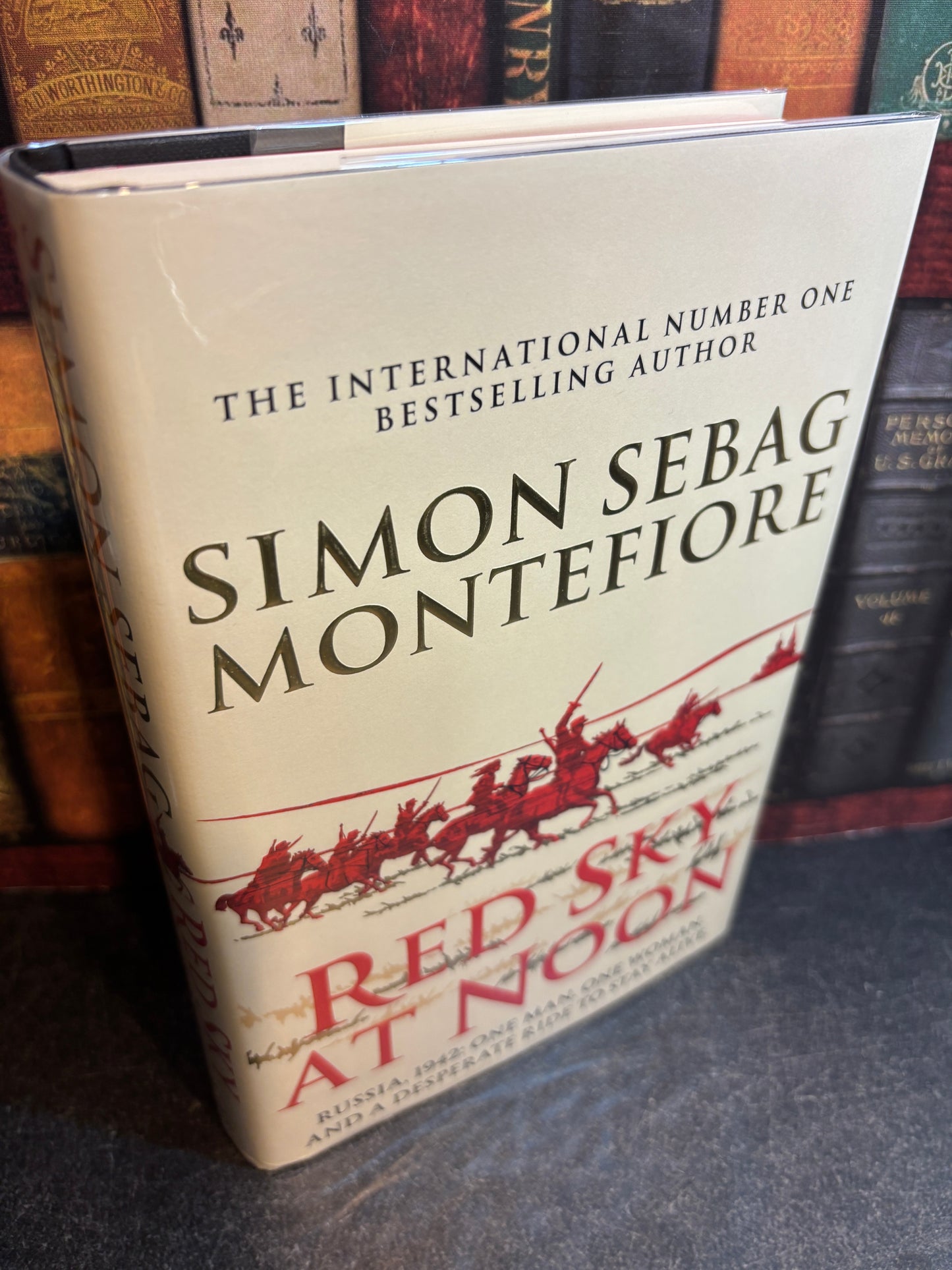 Red Sky at Noon by Simon Sebag Montefiore SIGNED 1st Edition