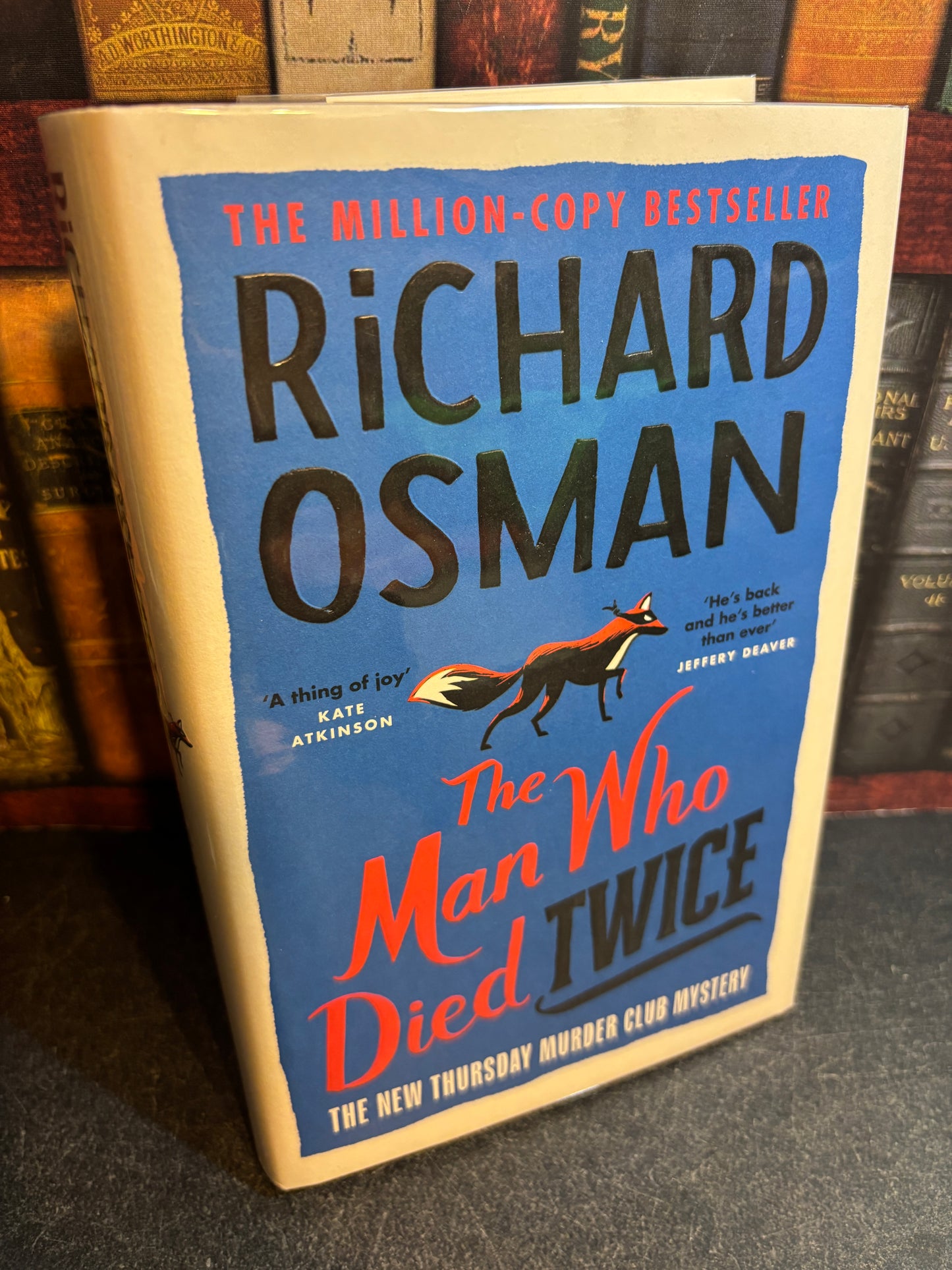 The Man Who Died Twice by Richard Osman SIGNED Limited Edition #1610/2000 w/ Sprayed Edges