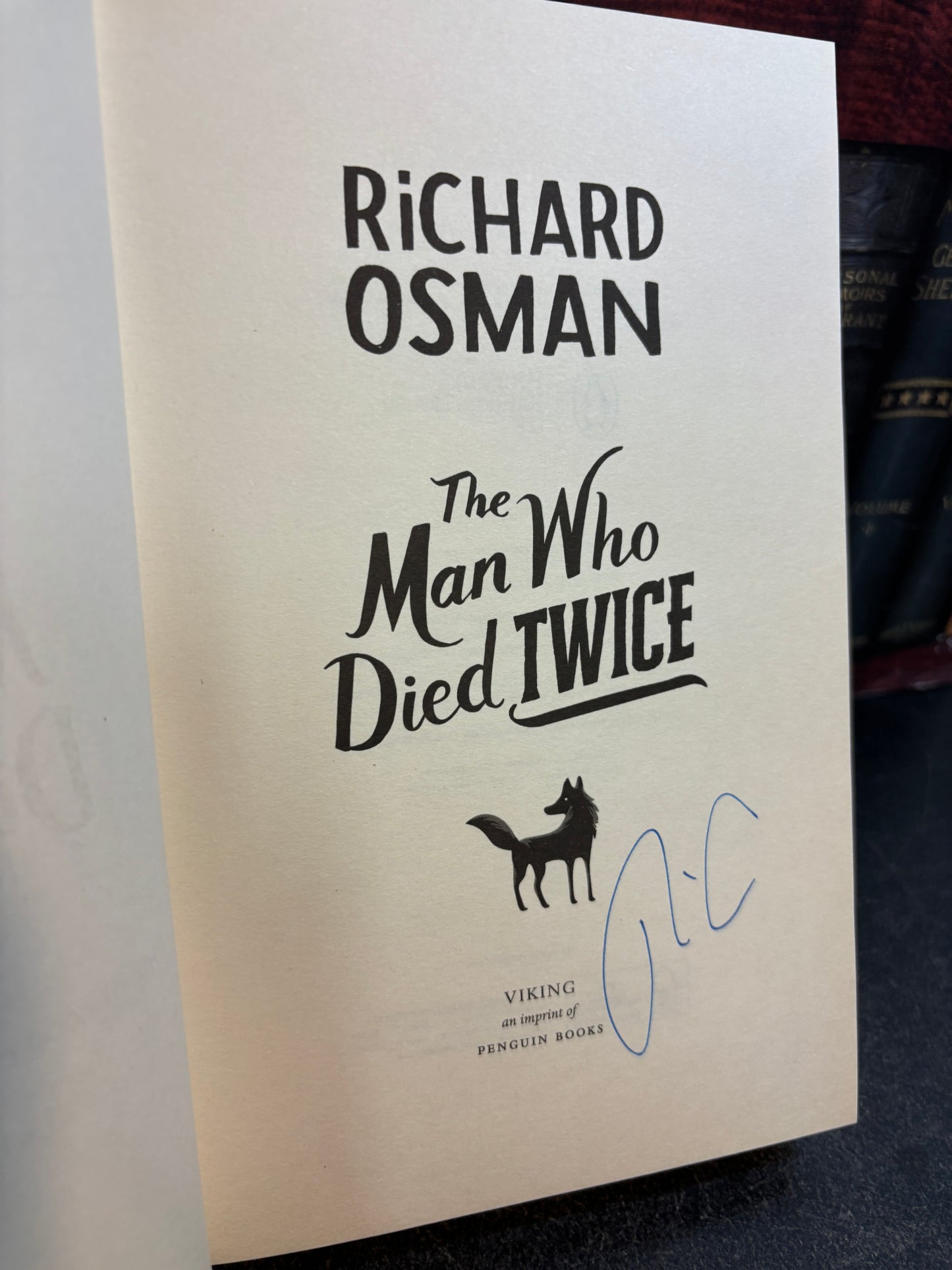 The Man Who Died Twice by Richard Osman SIGNED Limited Edition #1610/2000 w/ Sprayed Edges