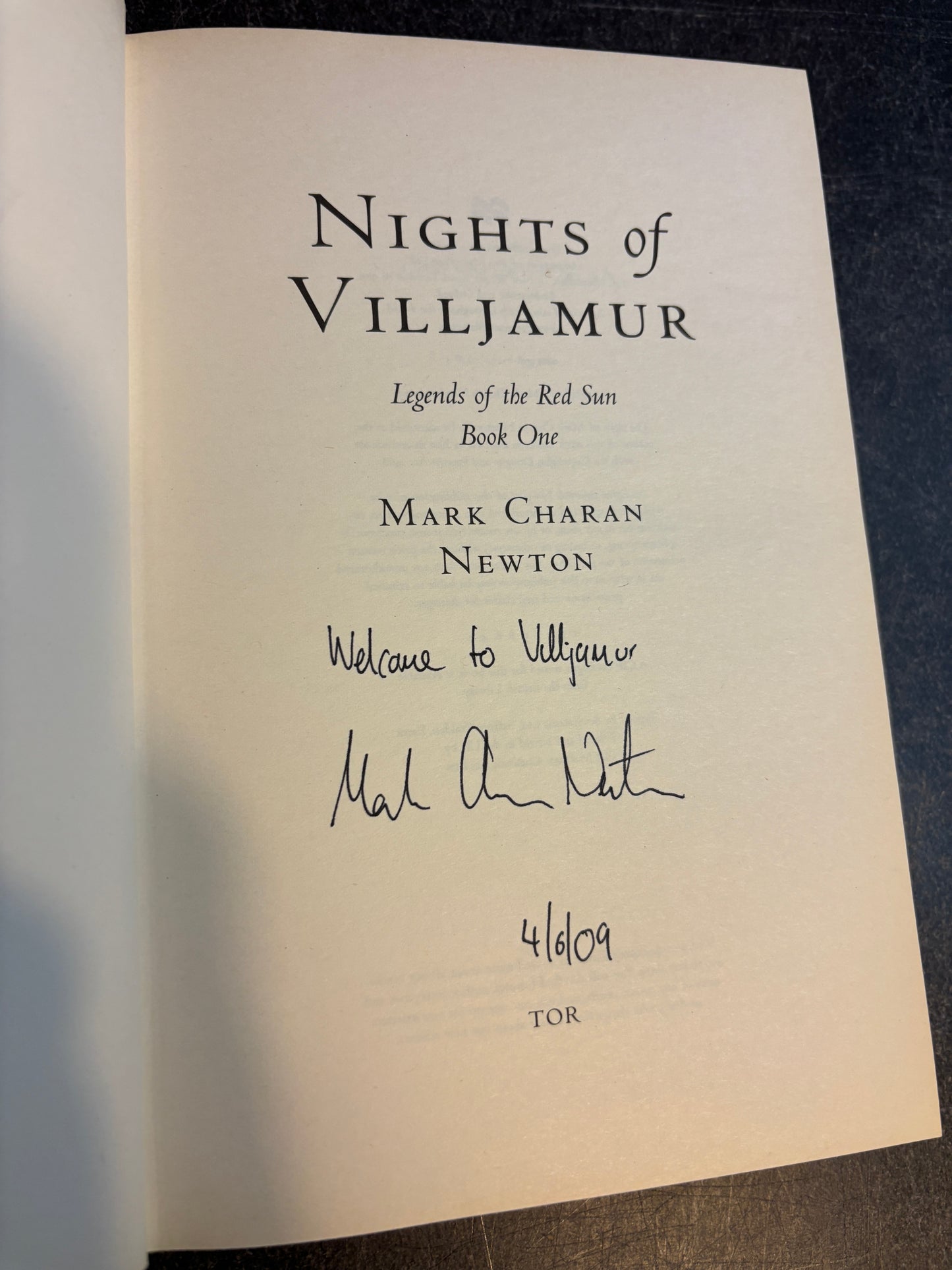 Nights of Villjamur by Mark Charan Newton SIGNED Limited Edition #161/250 UK 1st