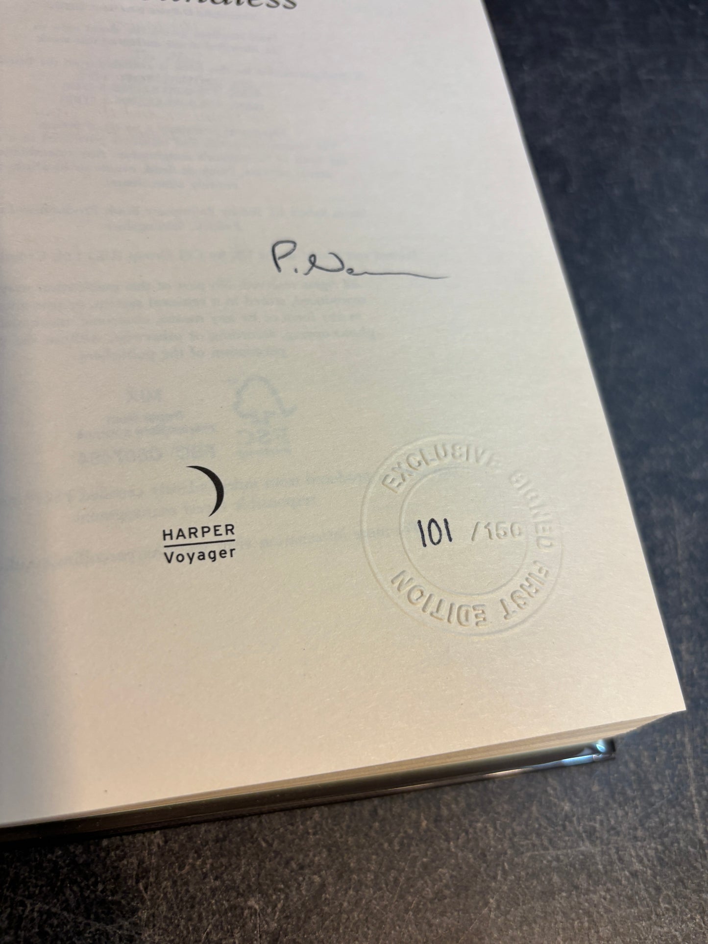 The Boundless by Peter Newman SIGNED Limited Edition #101/150 UK 1st Edition